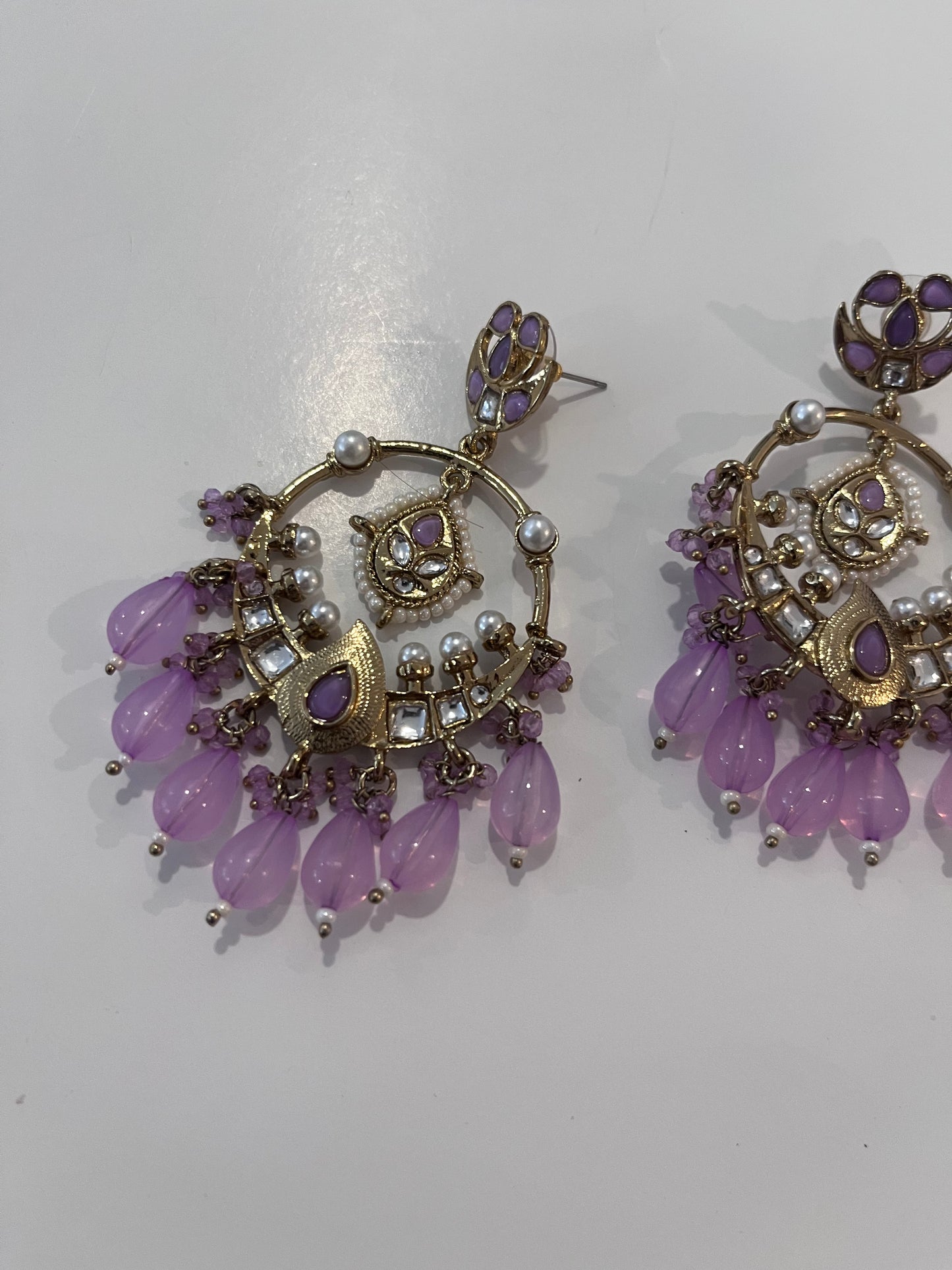 Lavender Chandelier Earrings