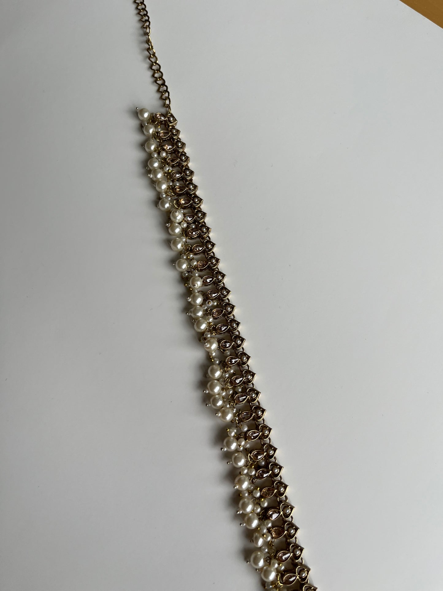 Tear Drop White Pearl Waistchain