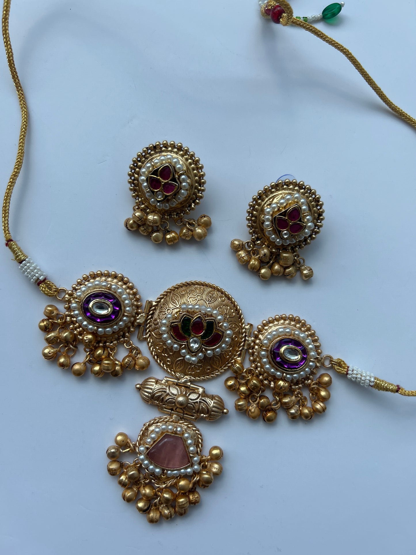 Showstopper Multicolor Necklace Earrings Set