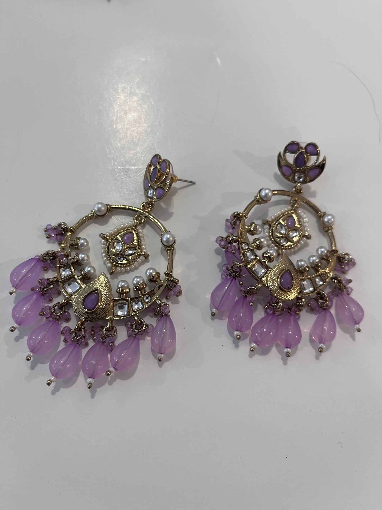 Lavender Chandelier Earrings
