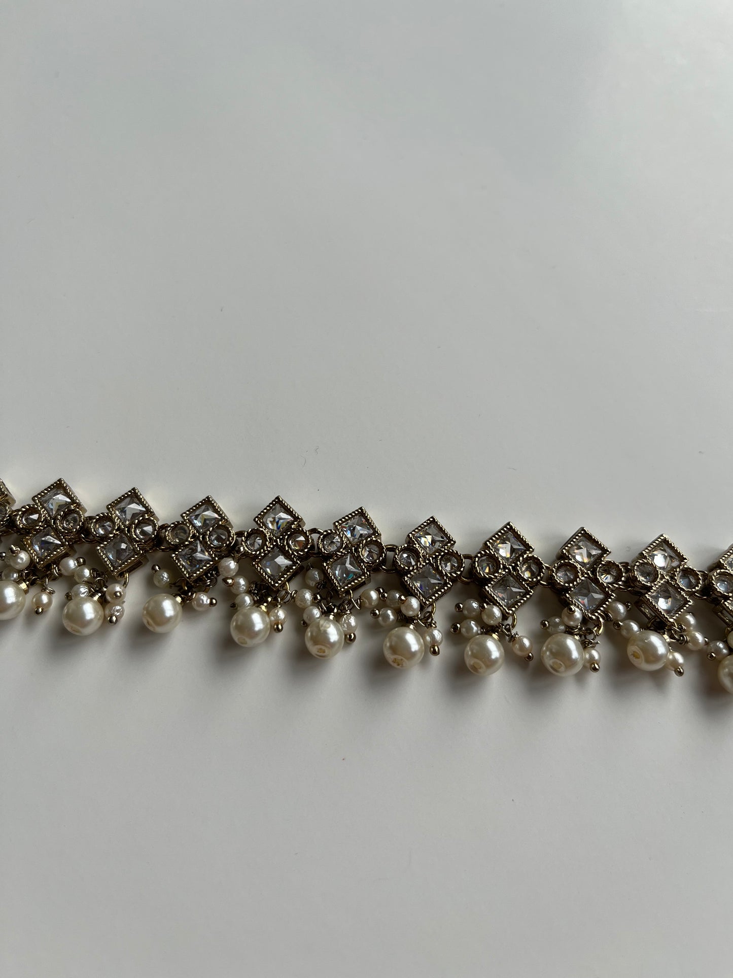 White Polki Pearl Waistchain