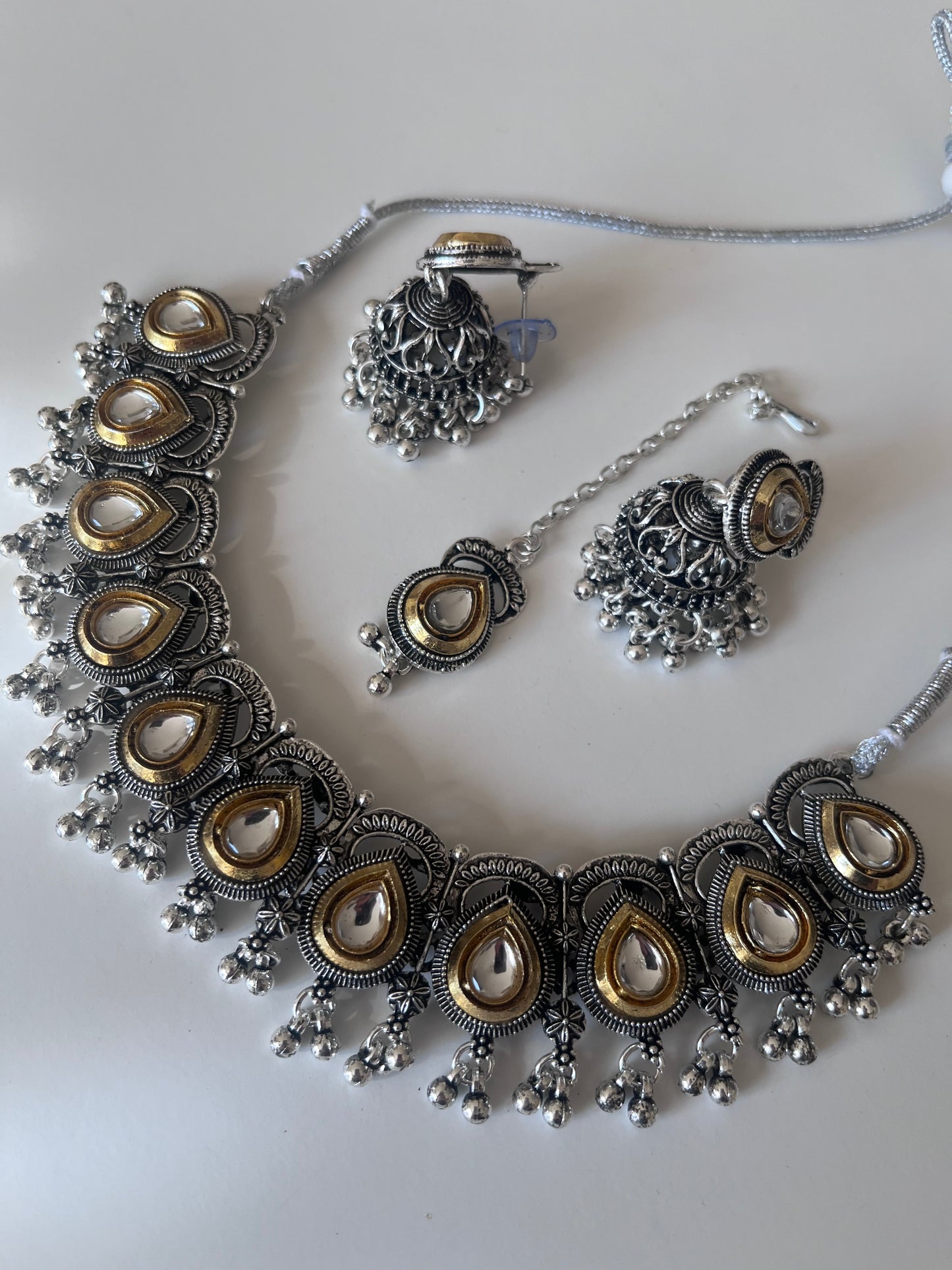 Gold Oxidized Jumke Set