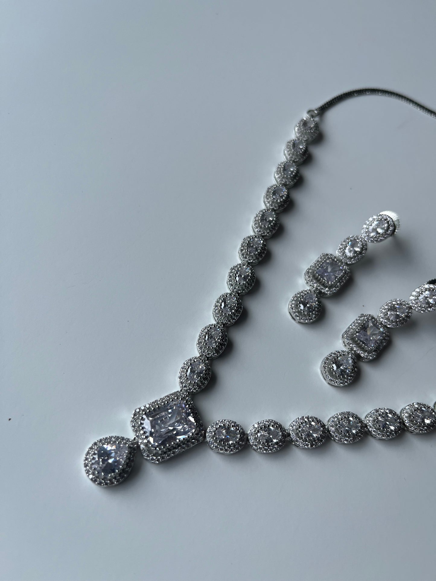 Silver American Diamond Pendant