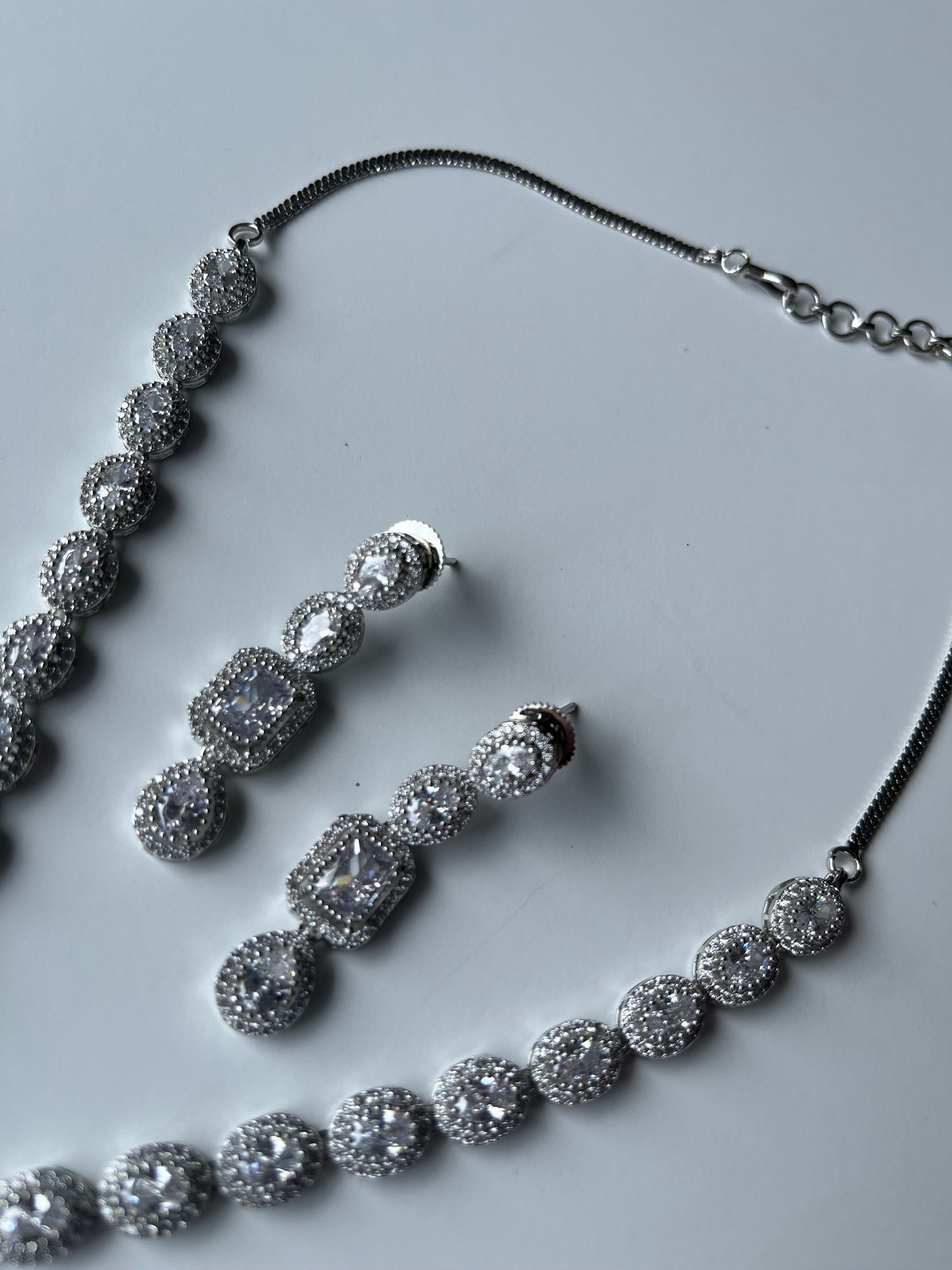 Silver American Diamond Pendant