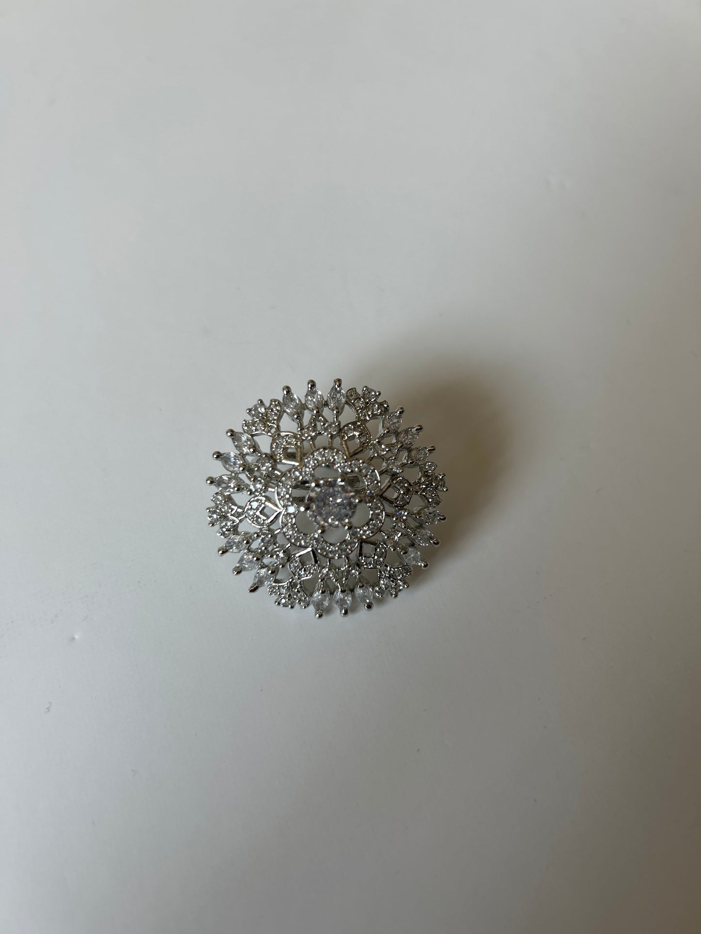Starburst Statement Silver Ring
