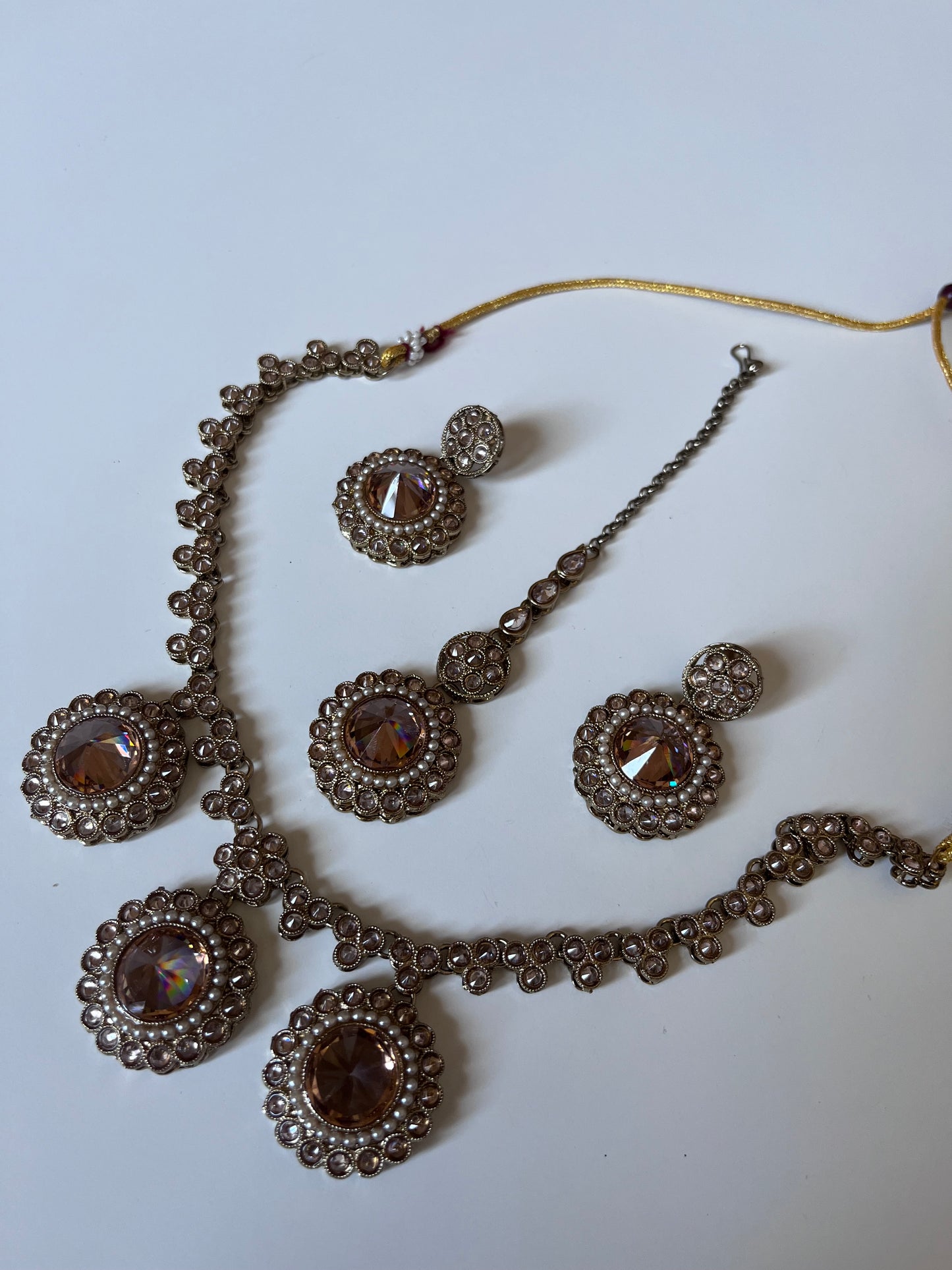 Round Drop Amber Necklace