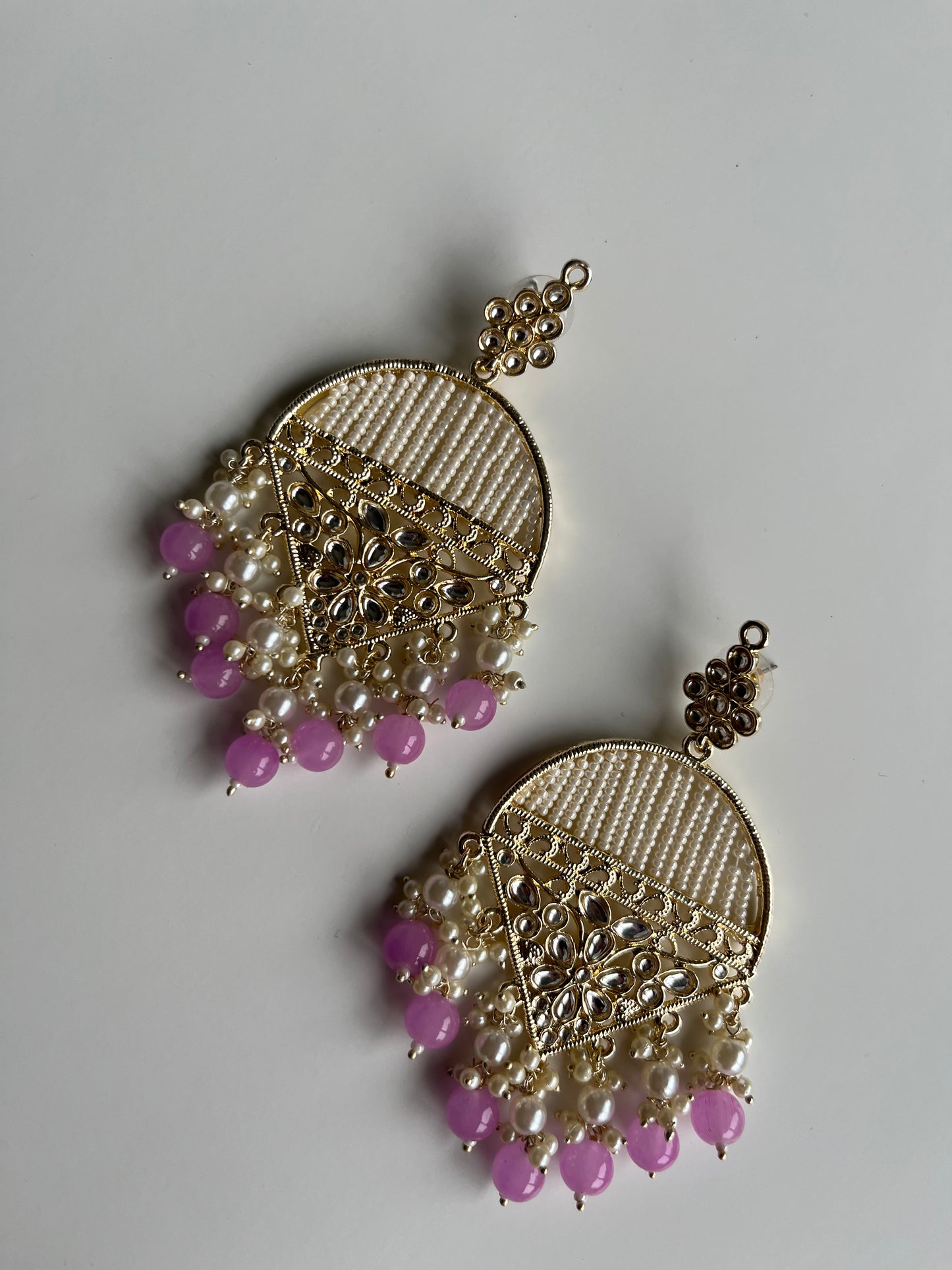 Lavender Pearl Earrings