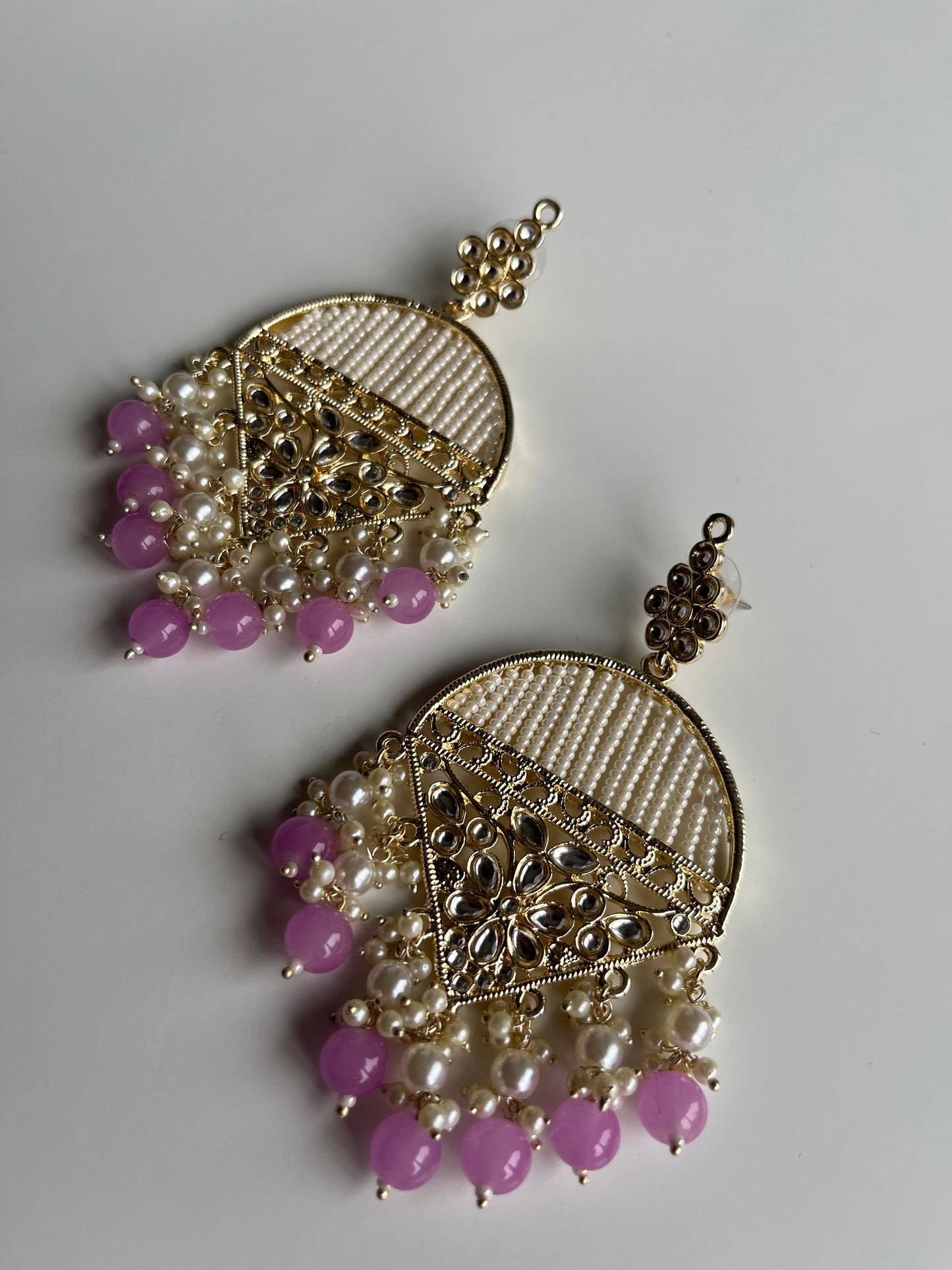 Lavender Pearl Earrings