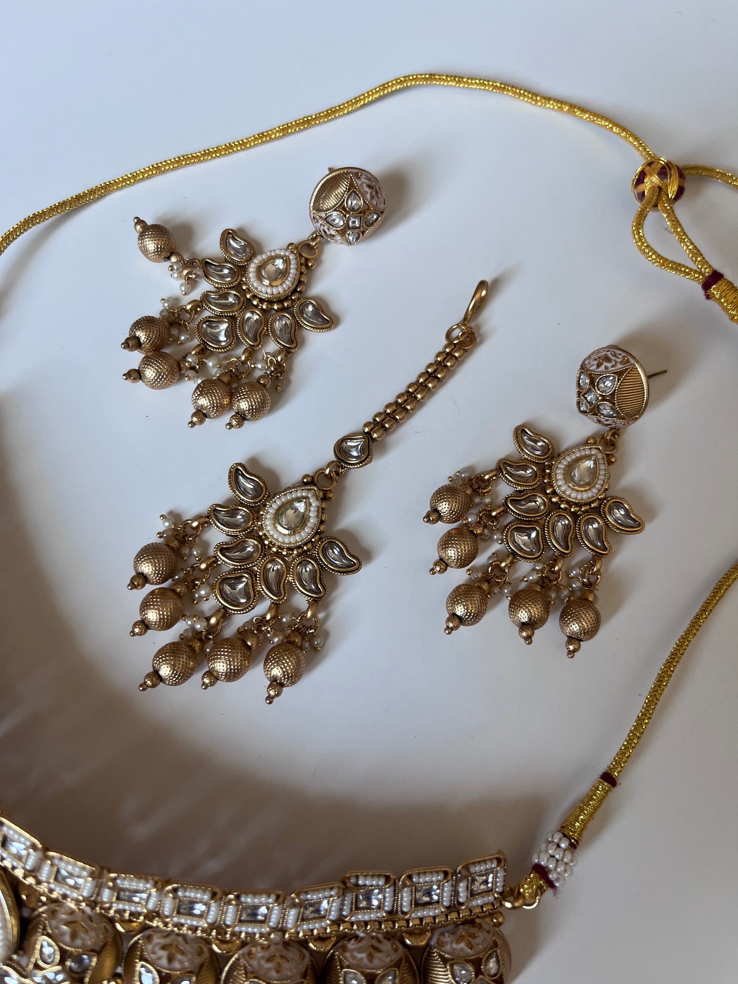Antique Gold Teardrop Set