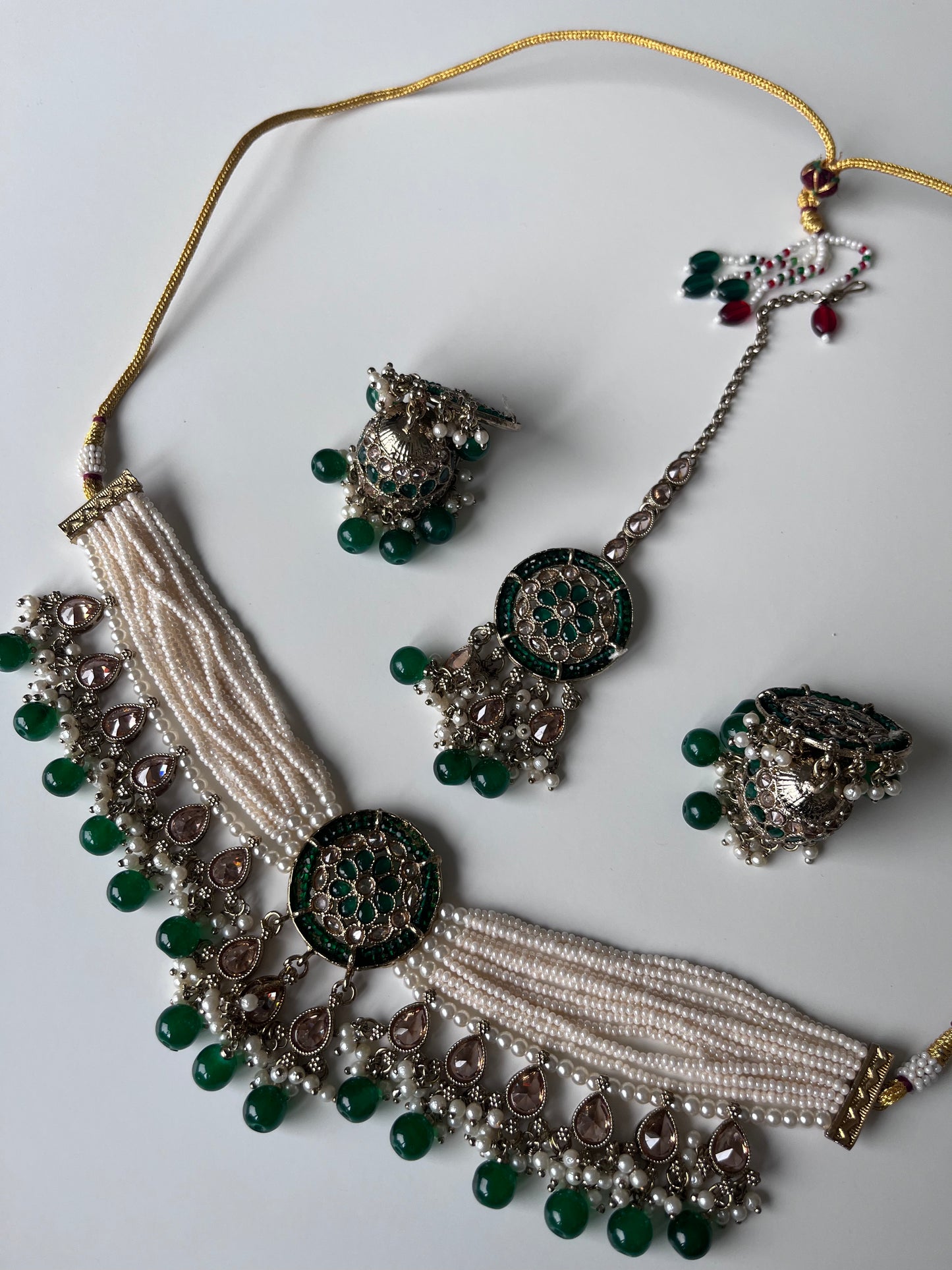 Emerald Green Pearl Choker