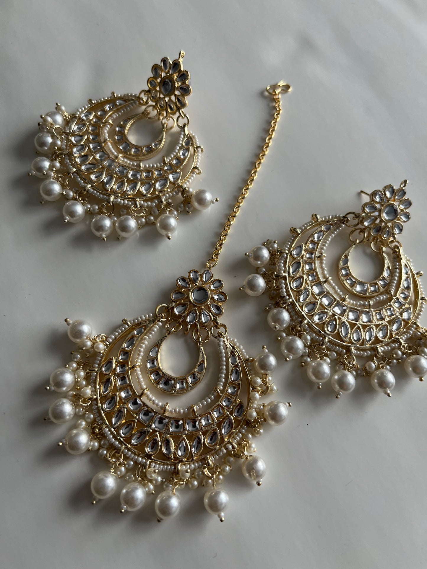 Faux Kundan Earring Tikka