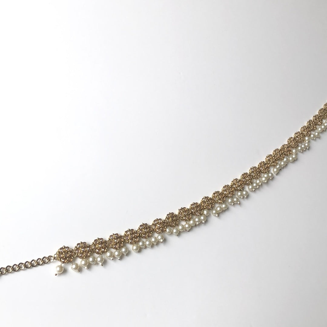Pearl Floral Waist Chain