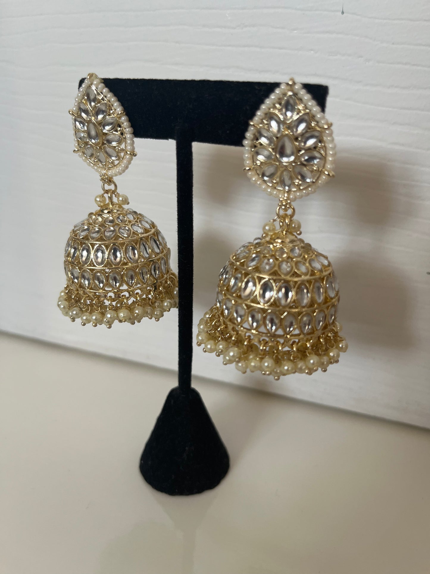 Teardrop Faux Kundan Jumke