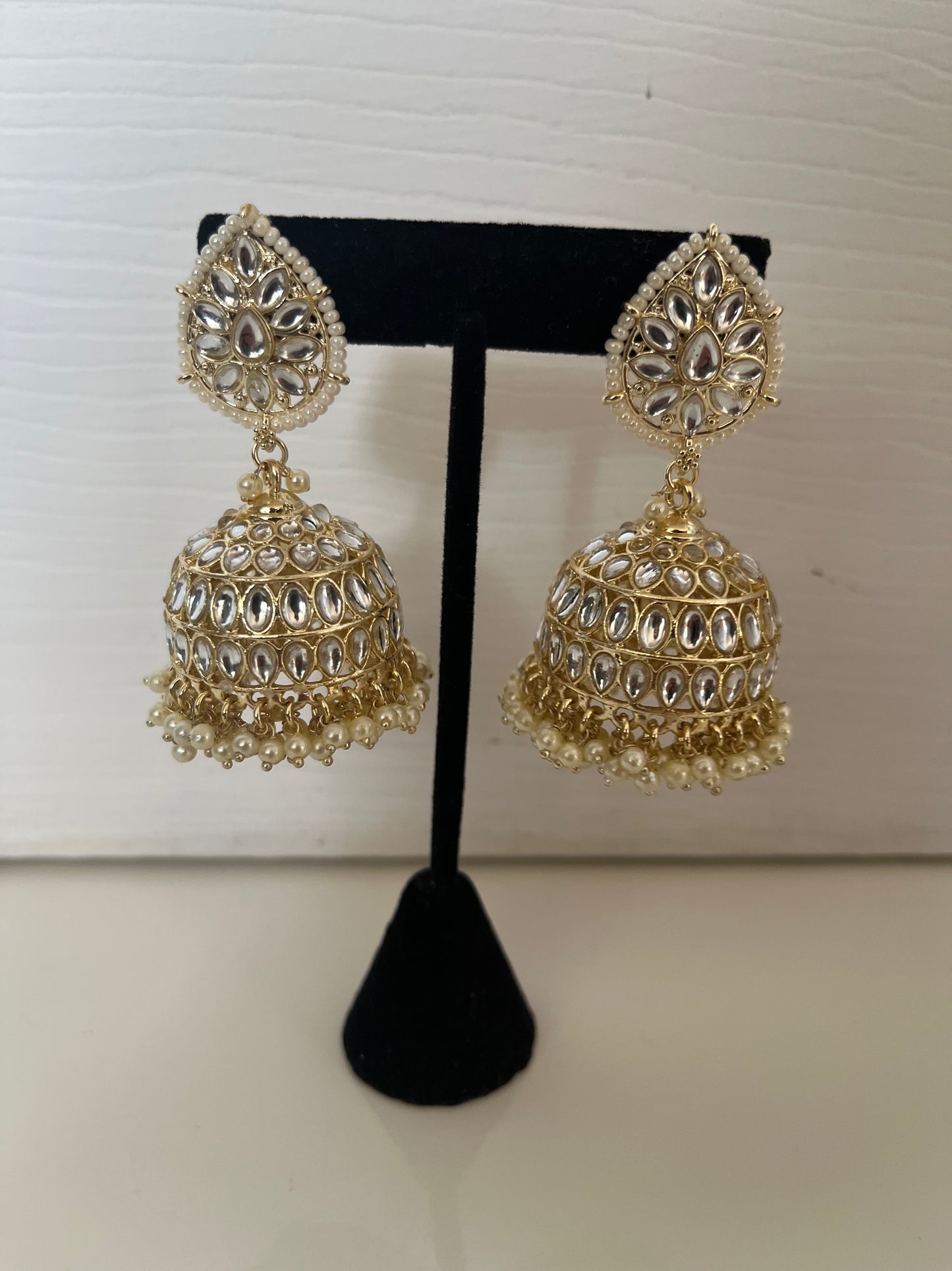 Teardrop Faux Kundan Jumke