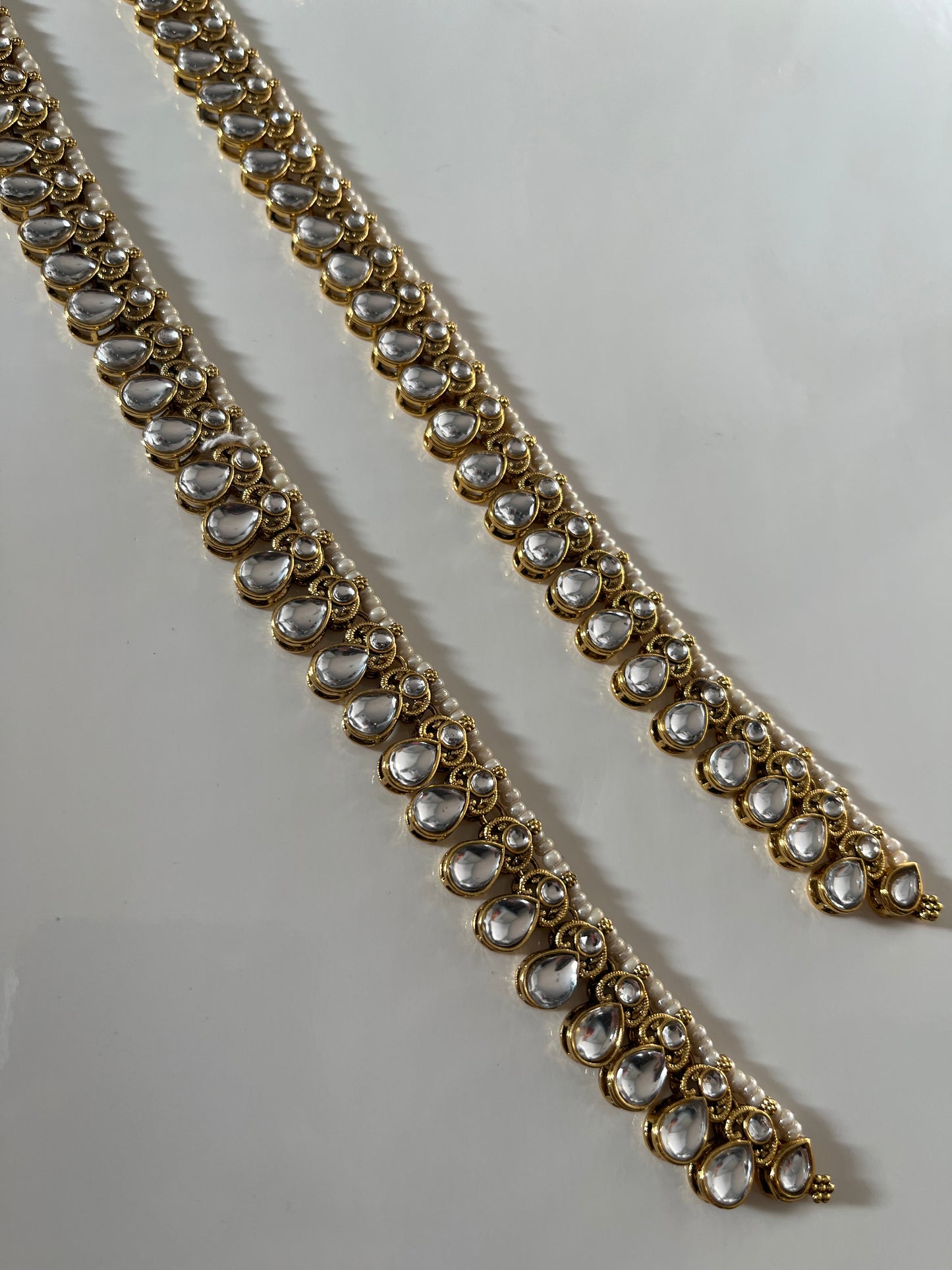 Faux Kundan Anklets/Jhanjara