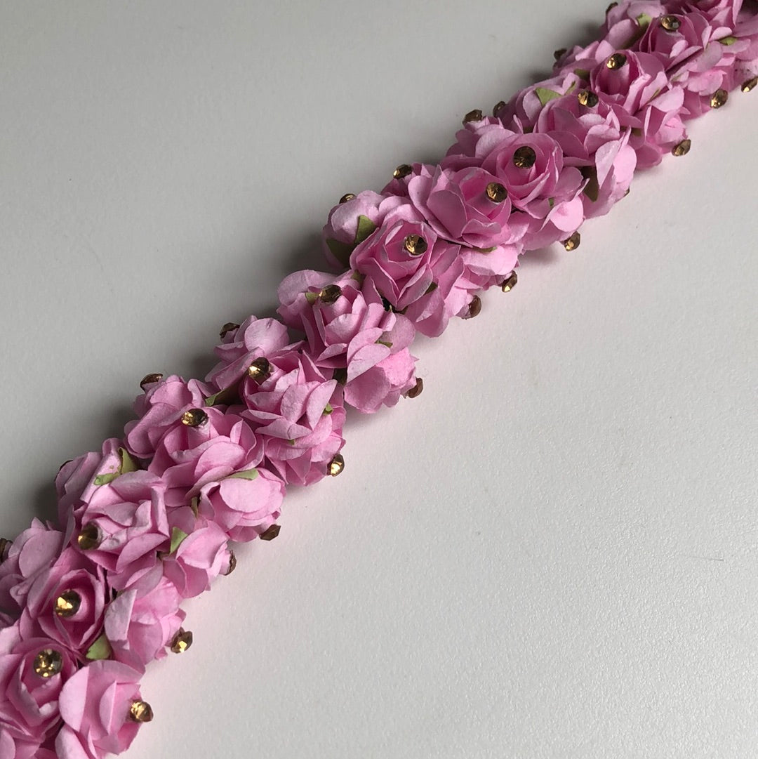 Pink Gold Hair Floral