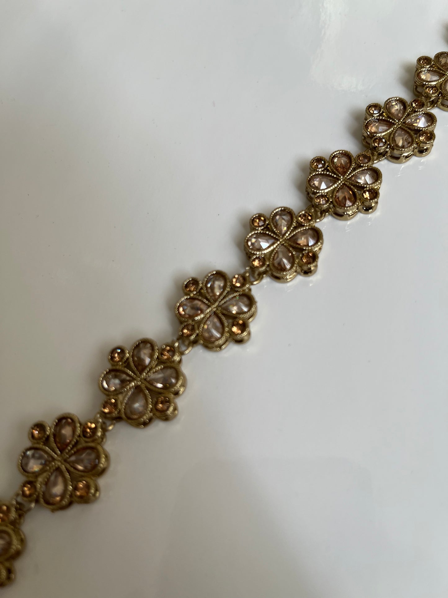 High quality Polki Flower Waistchain