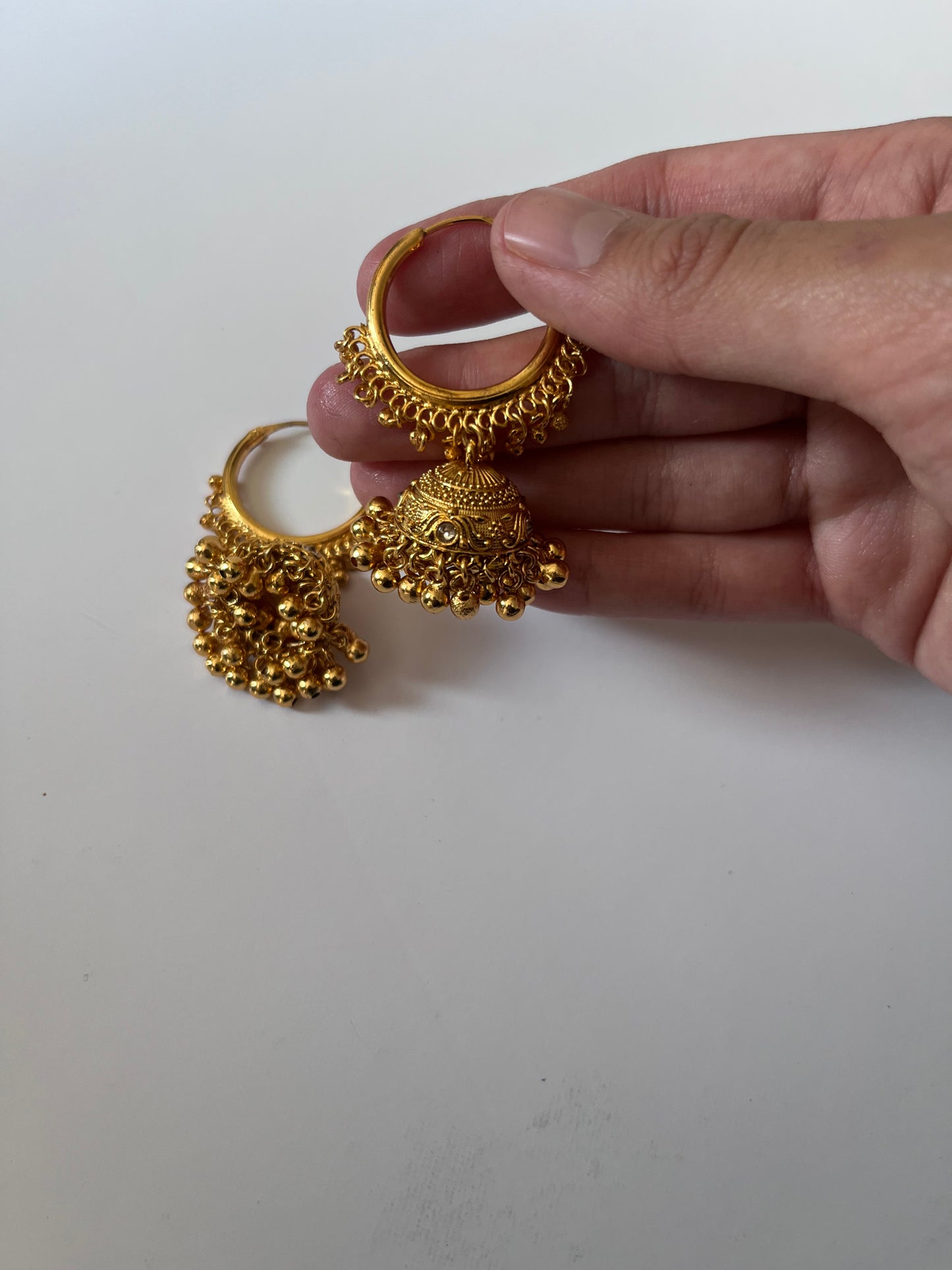 Faux Gold Jumke Earrings