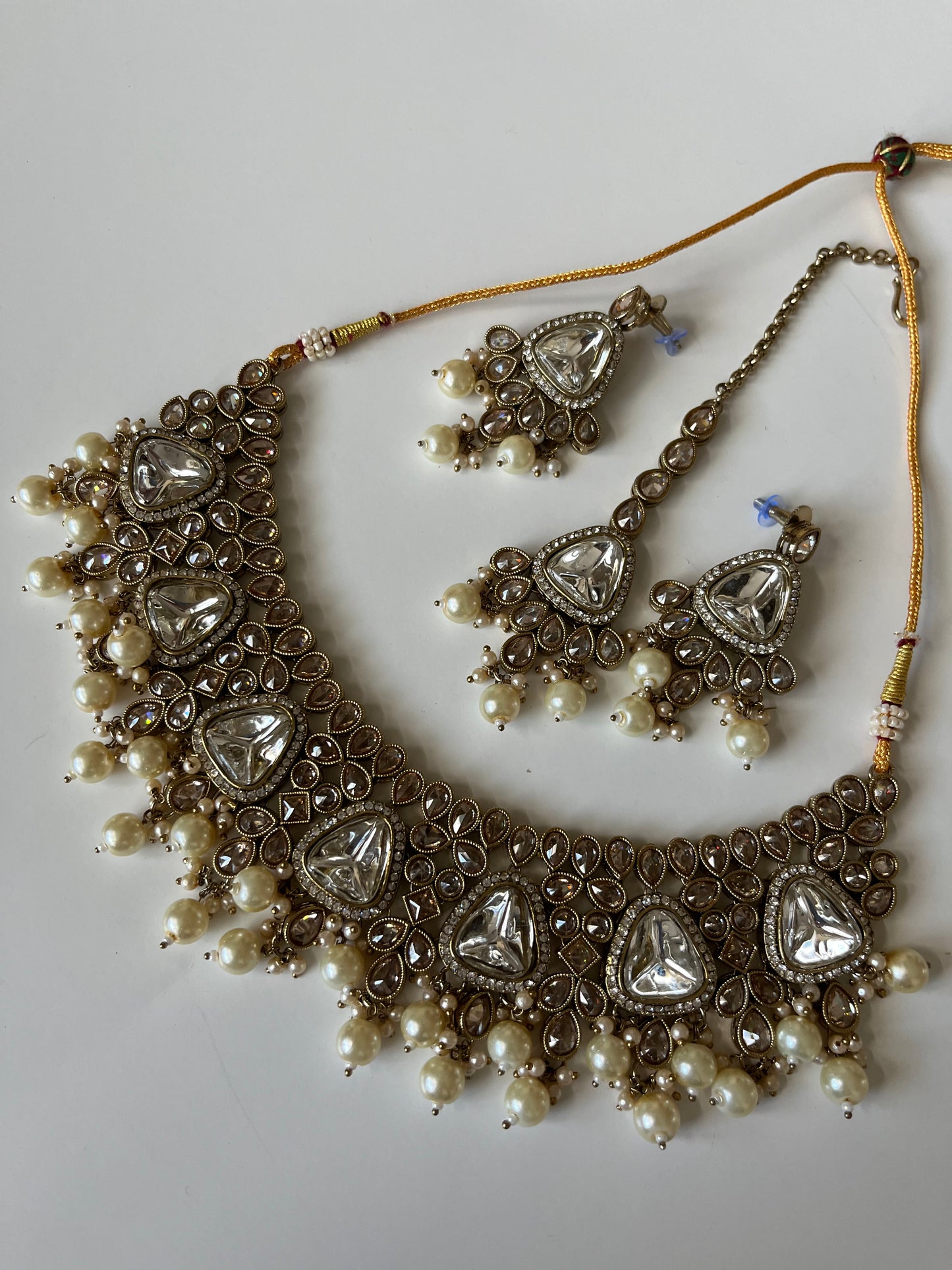 Large Gold Polki Kundan Set