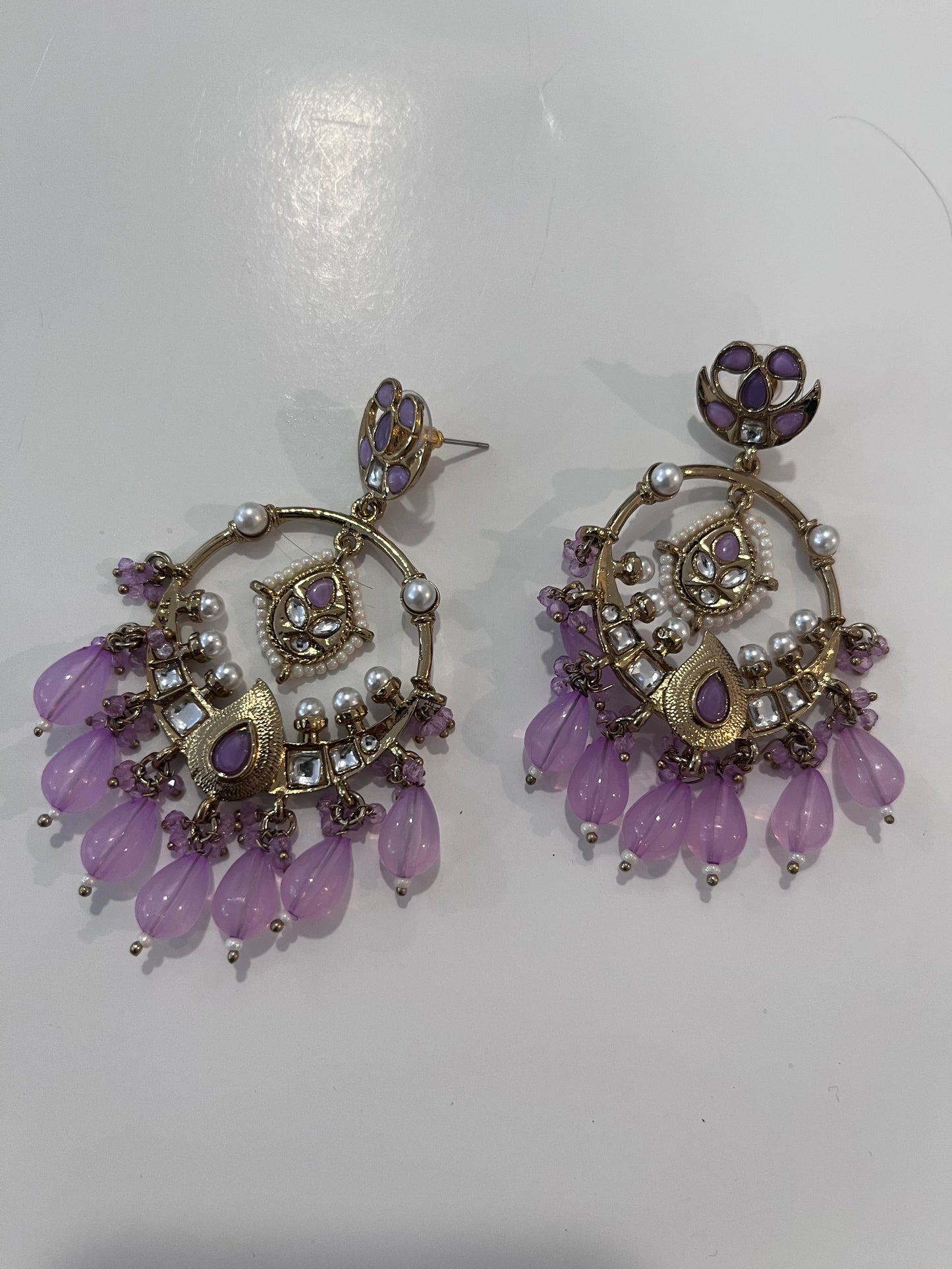 Lavender Chandelier Earrings