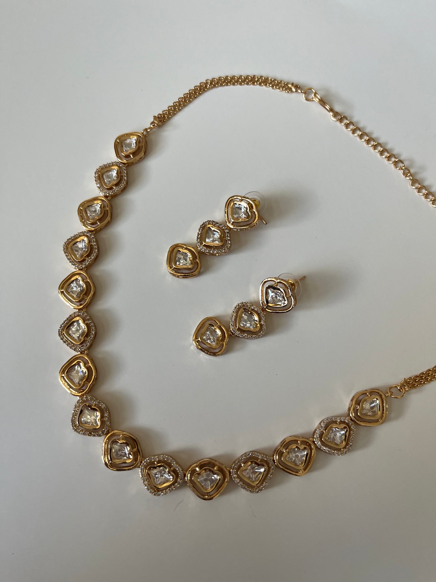 Kundan Diamond Shape Set