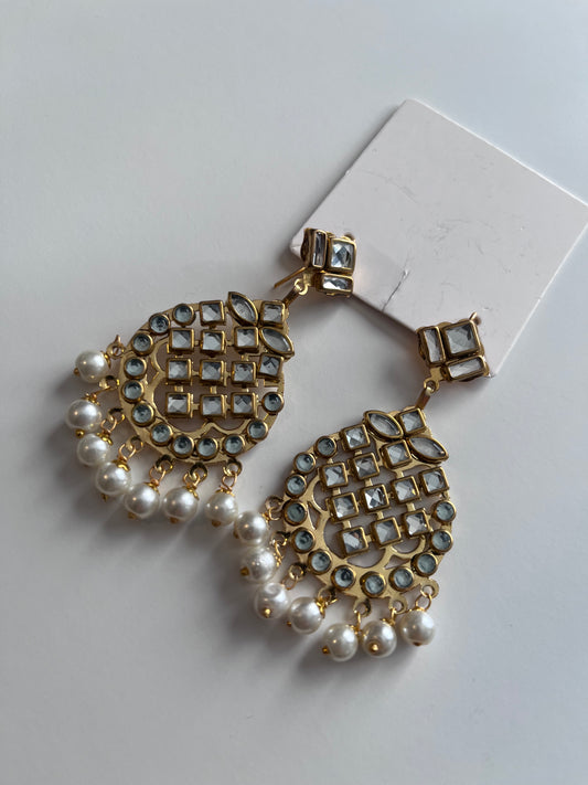 Faux Kundan Earrings