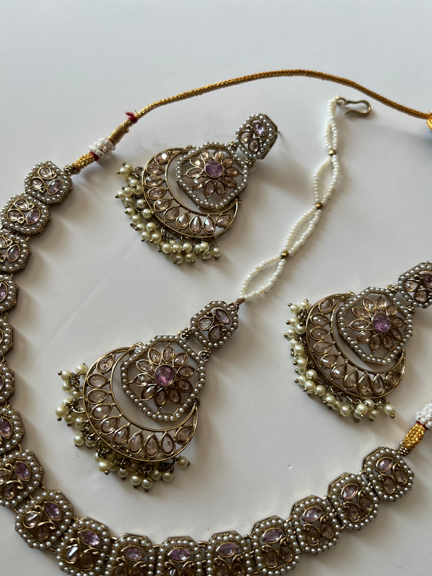 Light Purple Lavender Small Polki Set