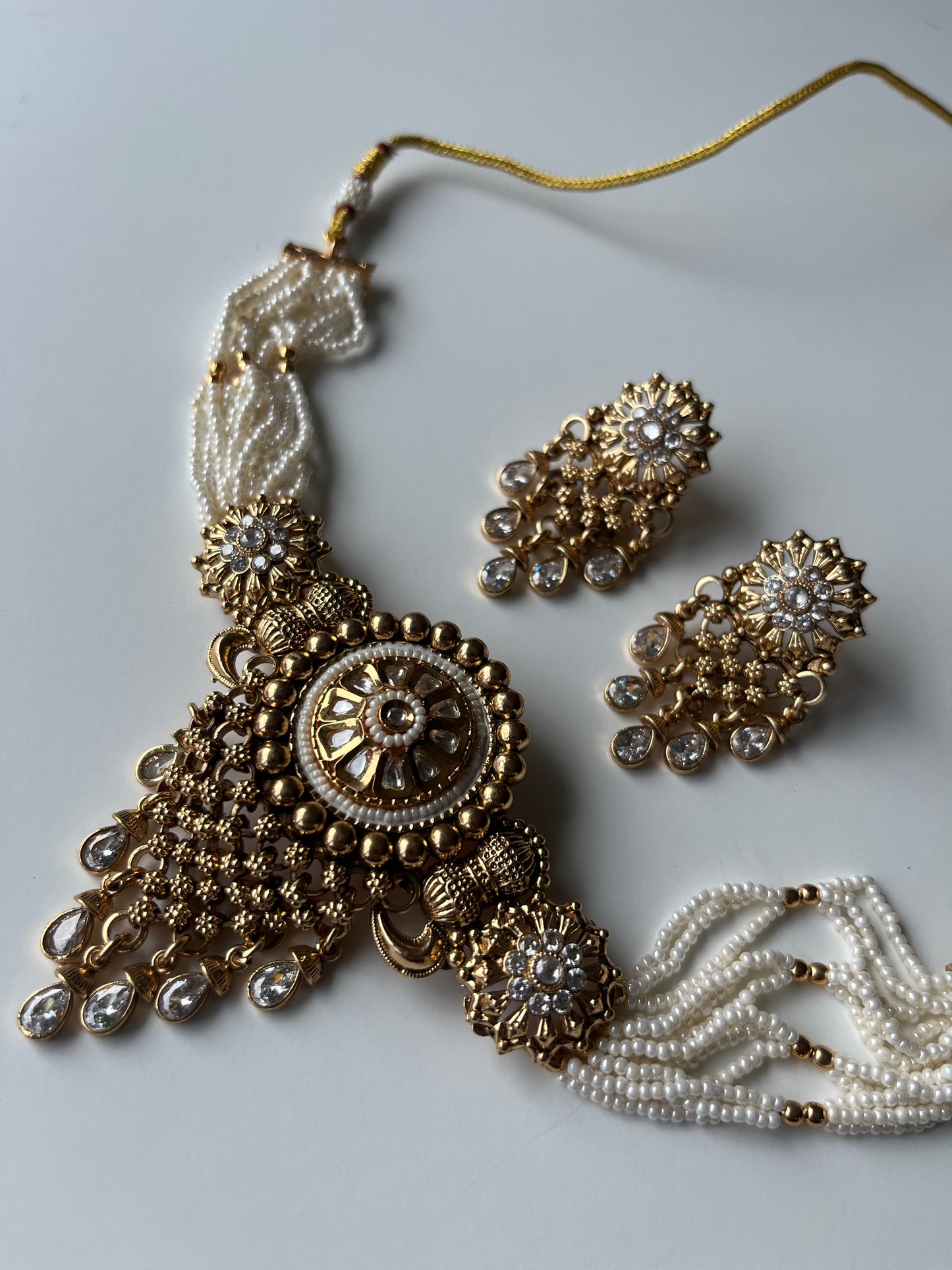 Antique Gold Circle Mesh Set