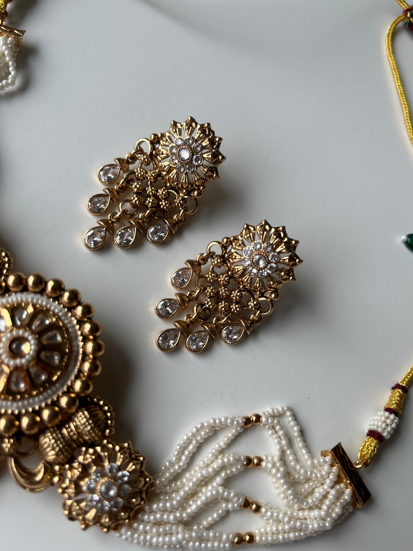 Antique Gold Circle Mesh Set