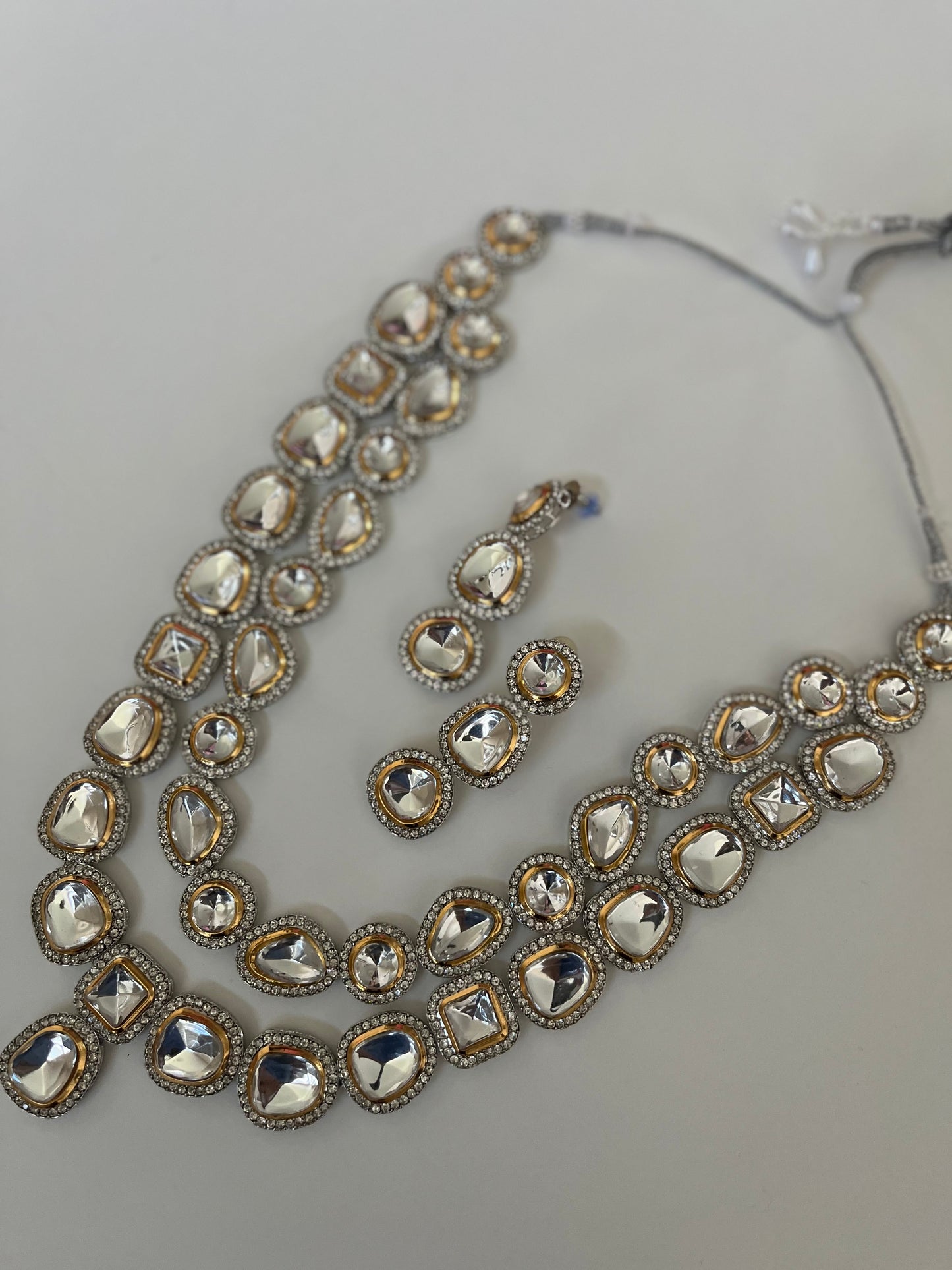 Faux kundan double set