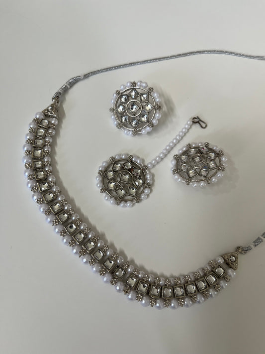 Silver bridesmaid set