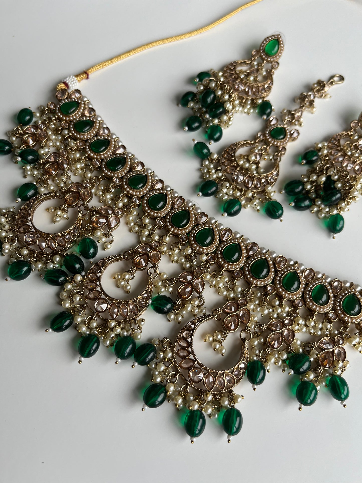 Emerald Green Bridal Choker Set