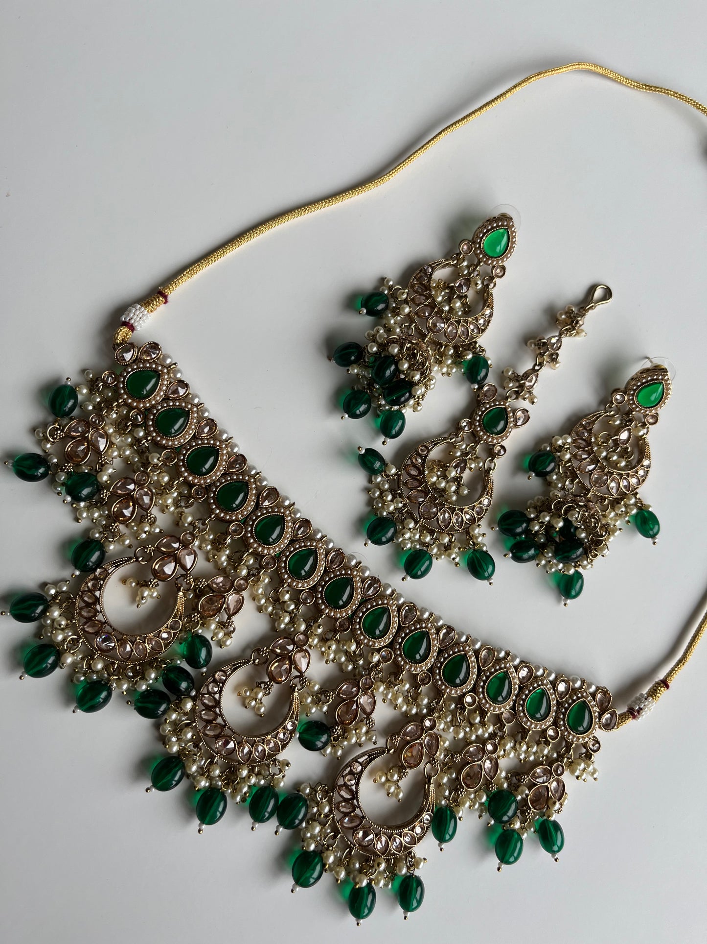 Emerald Green Bridal Choker Set