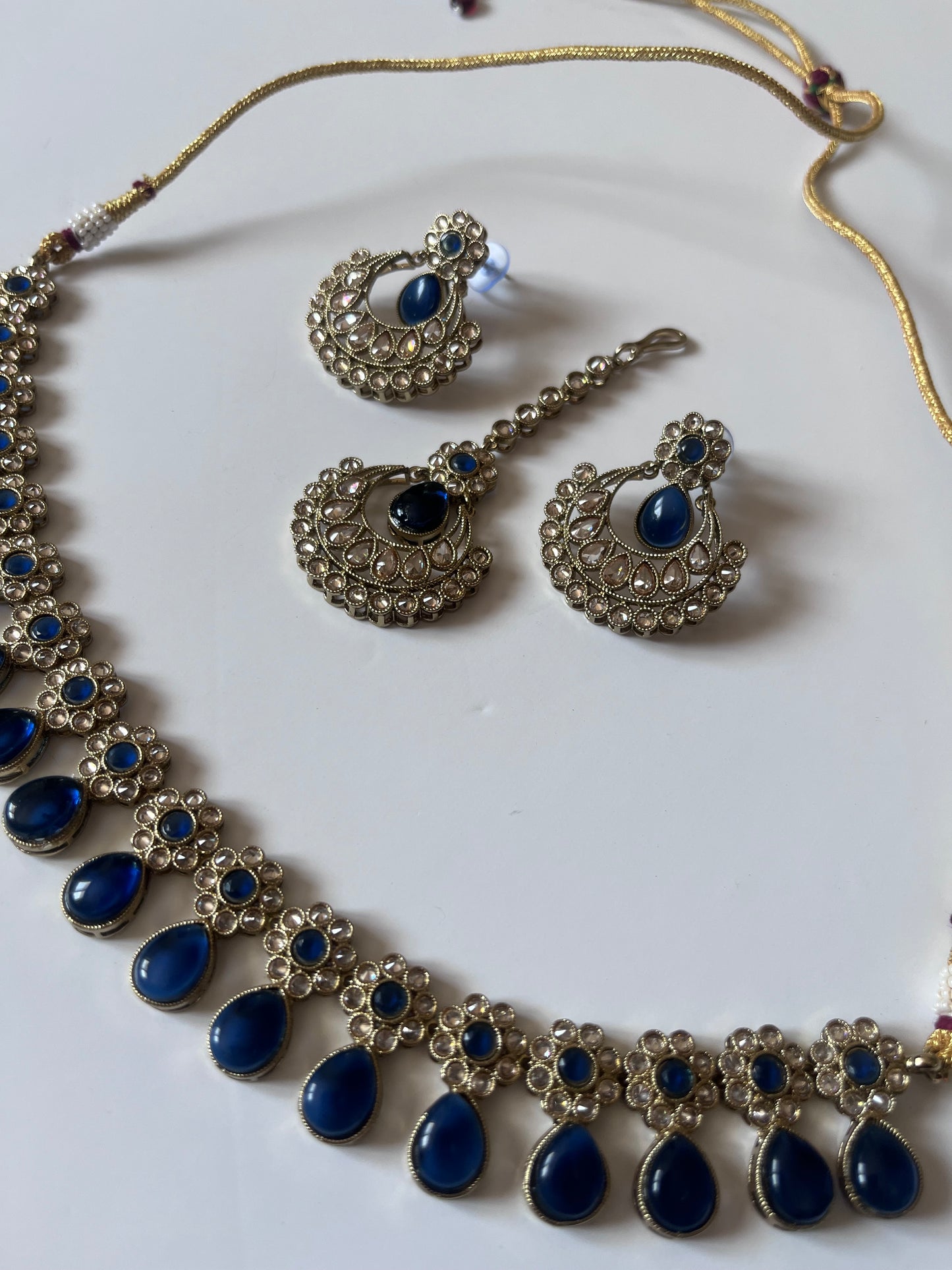 Navy Blue Teardrop Set
