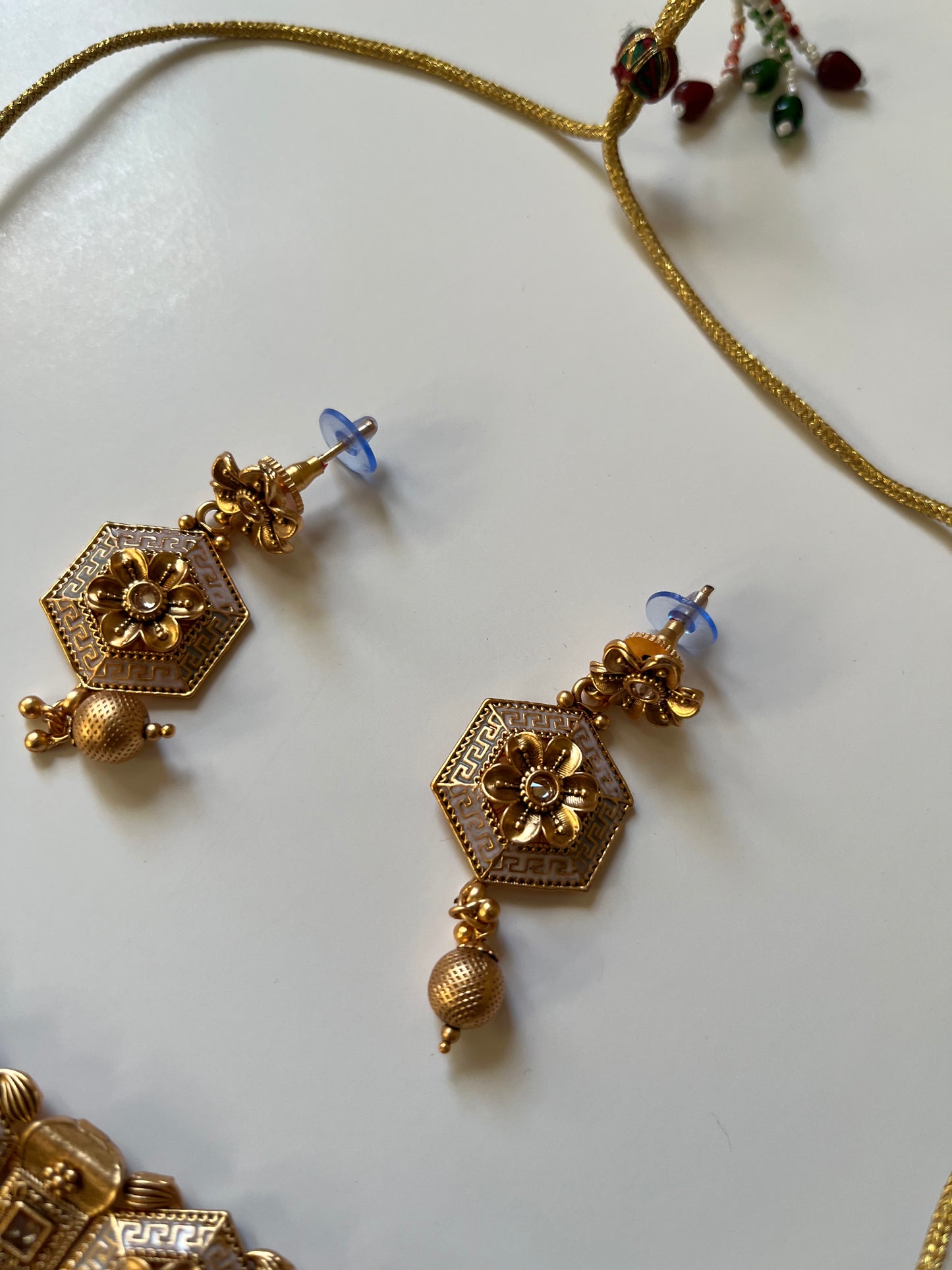 Antique Gold Floral Choker