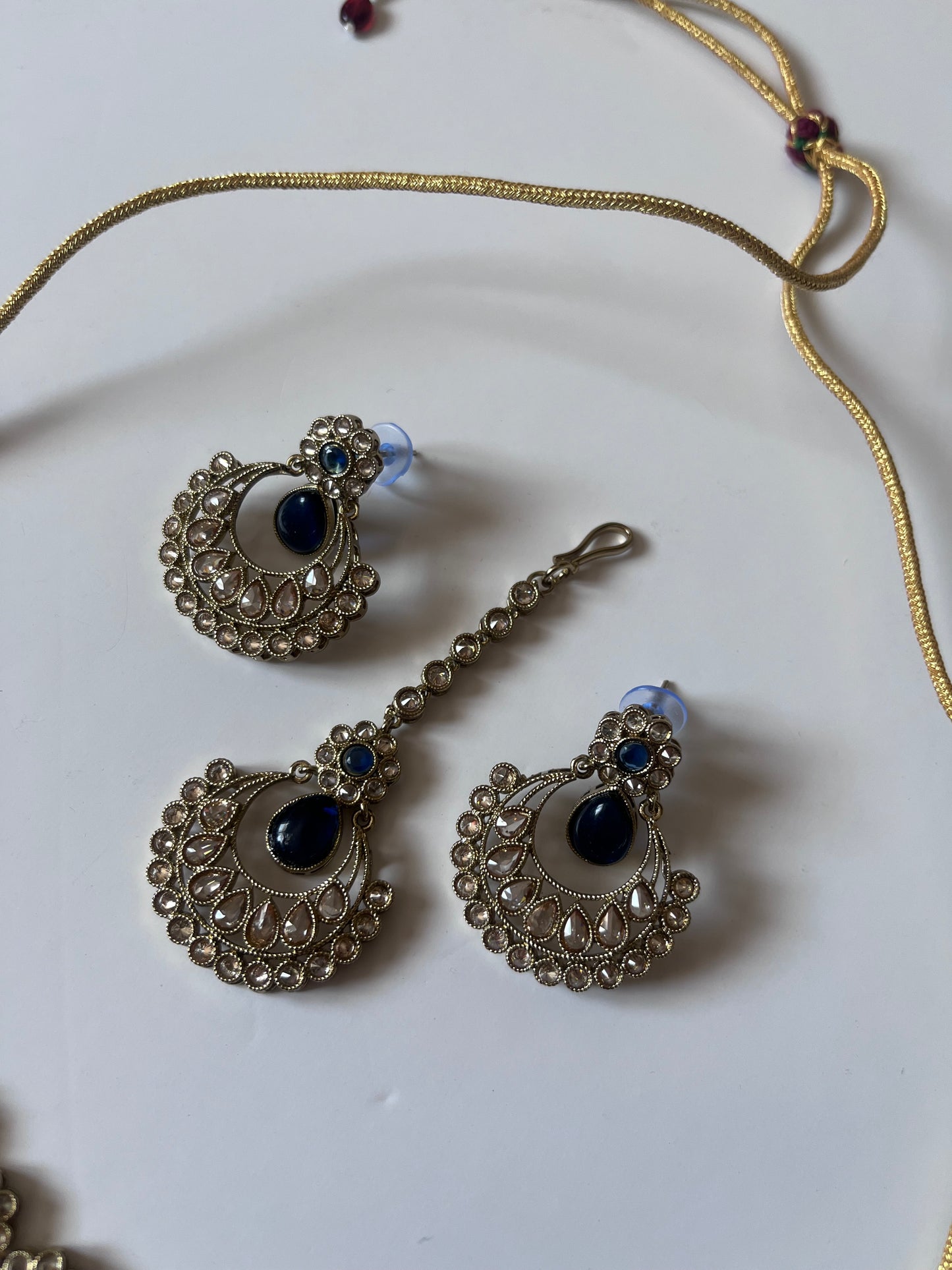 Navy Blue Teardrop Set