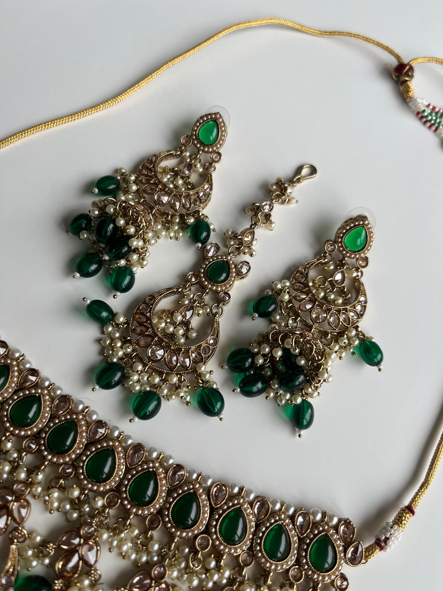 Emerald Green Bridal Choker Set