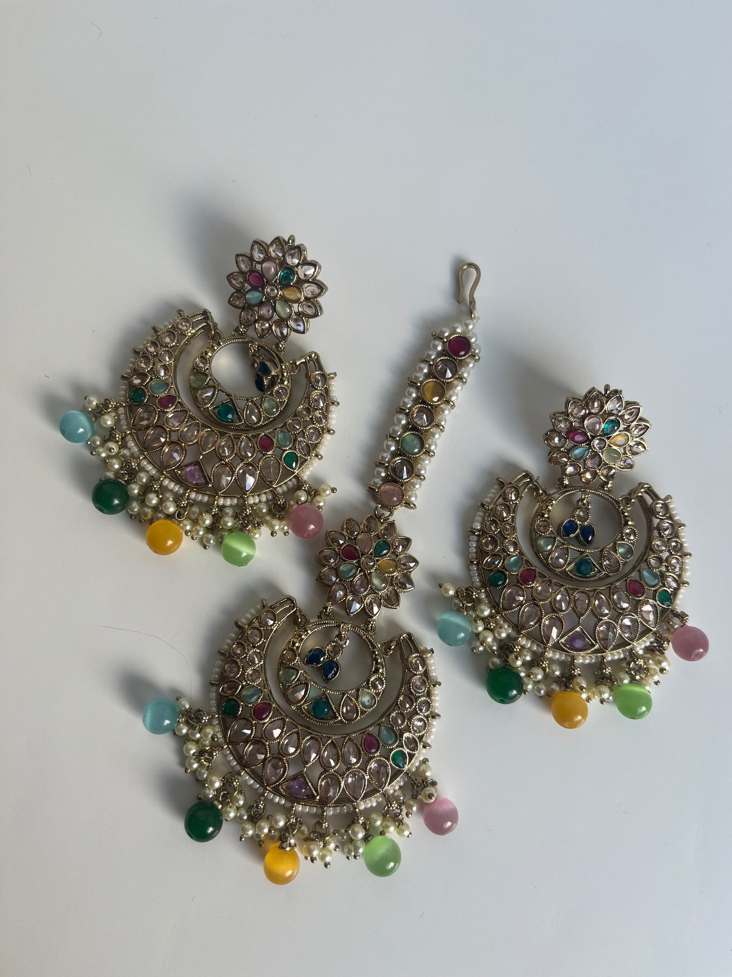 Multicolour Colourful Earring Tikka