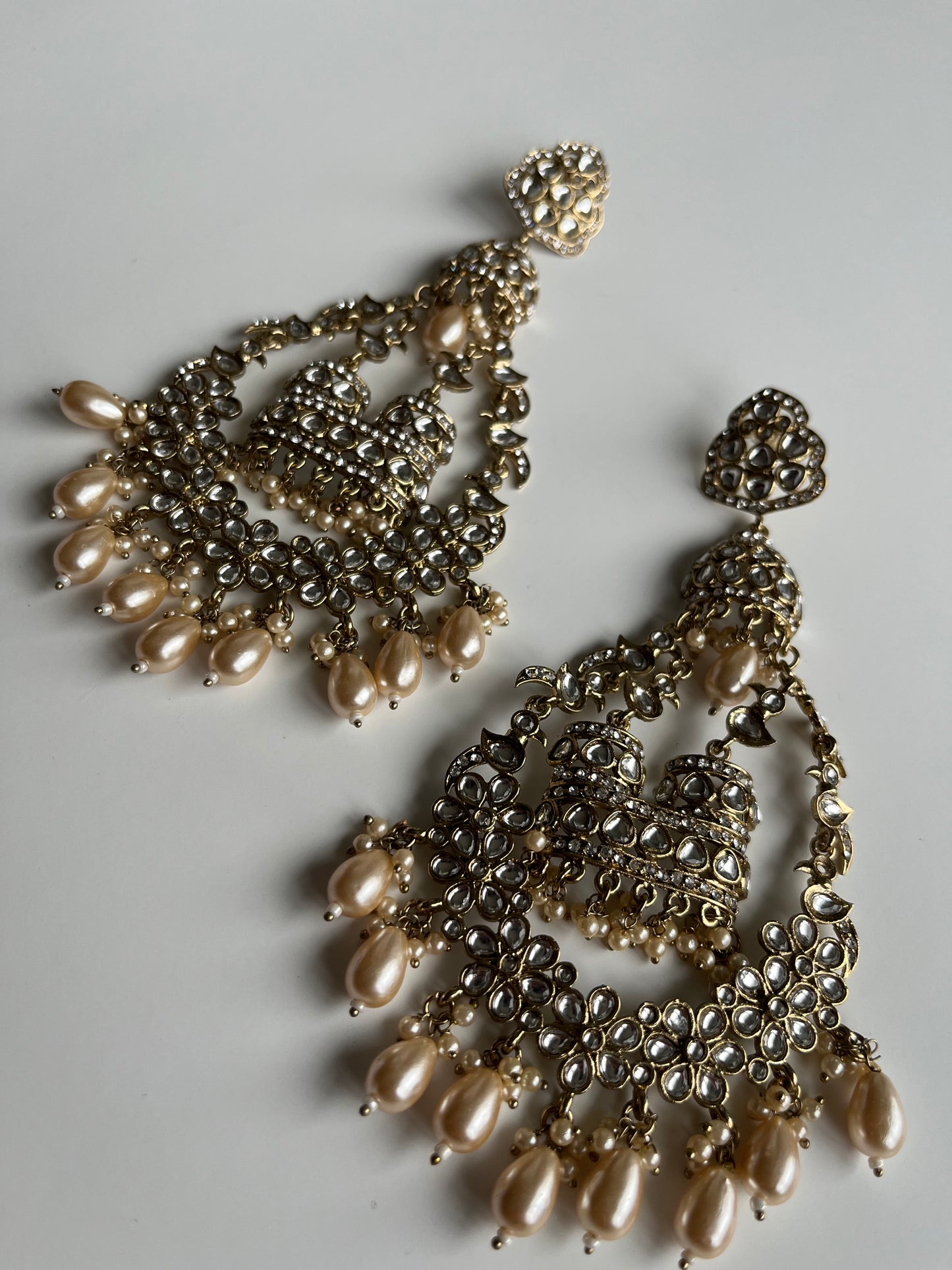 Glamorous Statement Gold Earrings