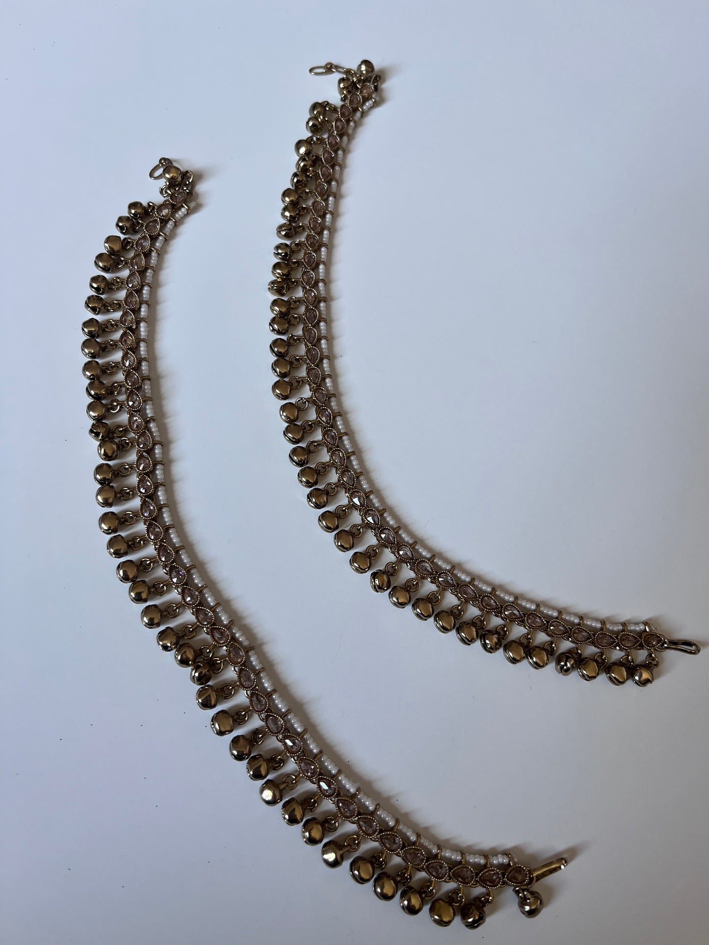 Pearl Polki Payal Anklets