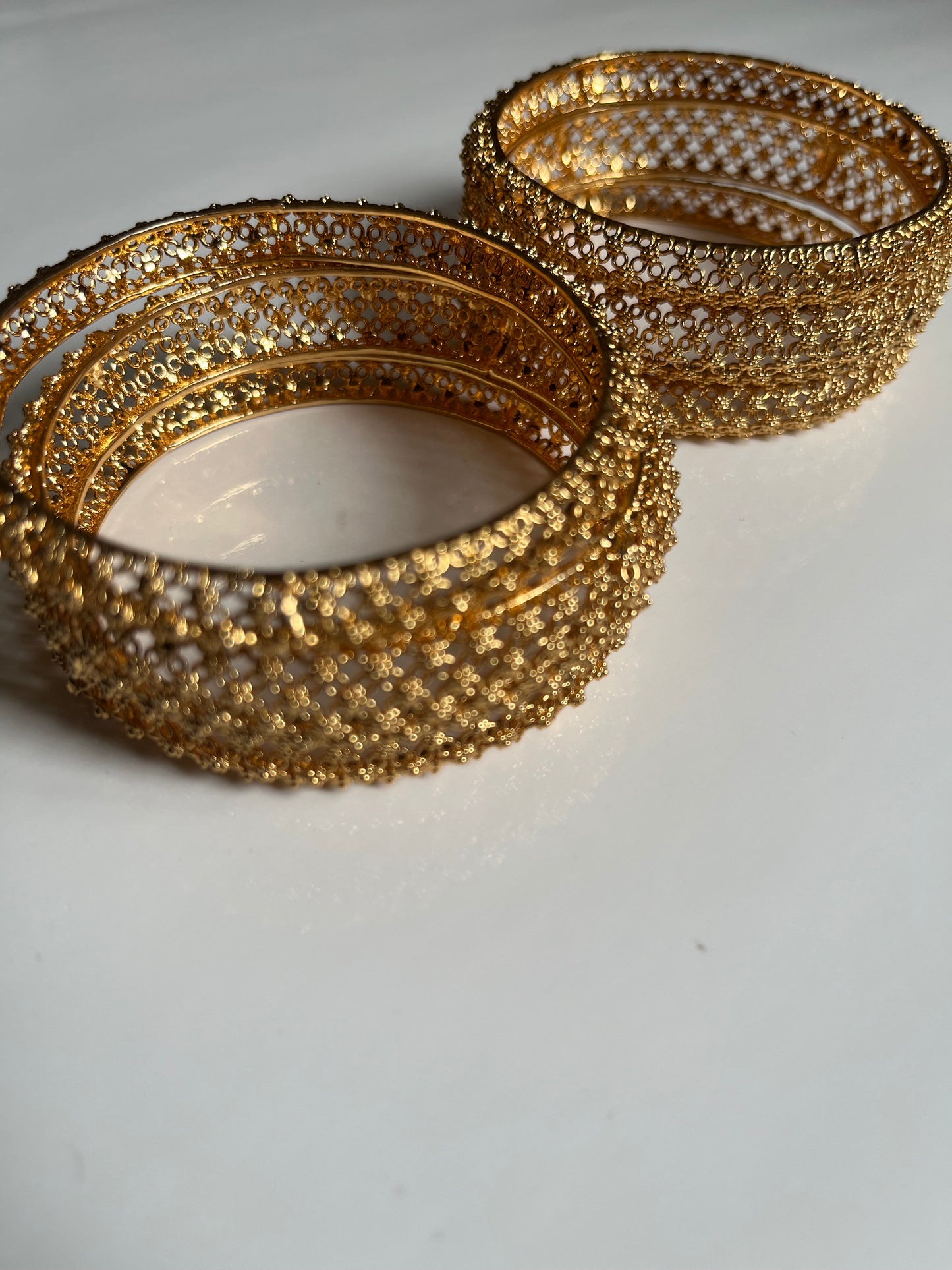 Antique Gold Bangle Set of 6