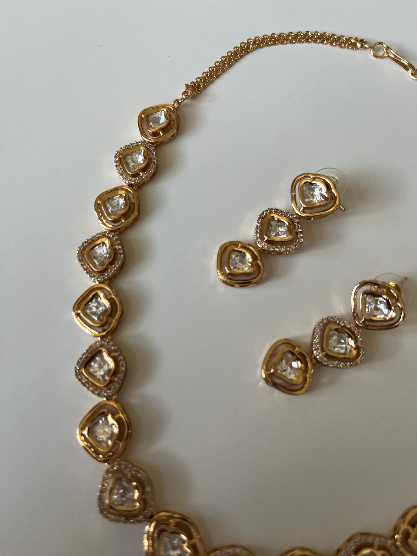 Kundan Diamond Shape Set