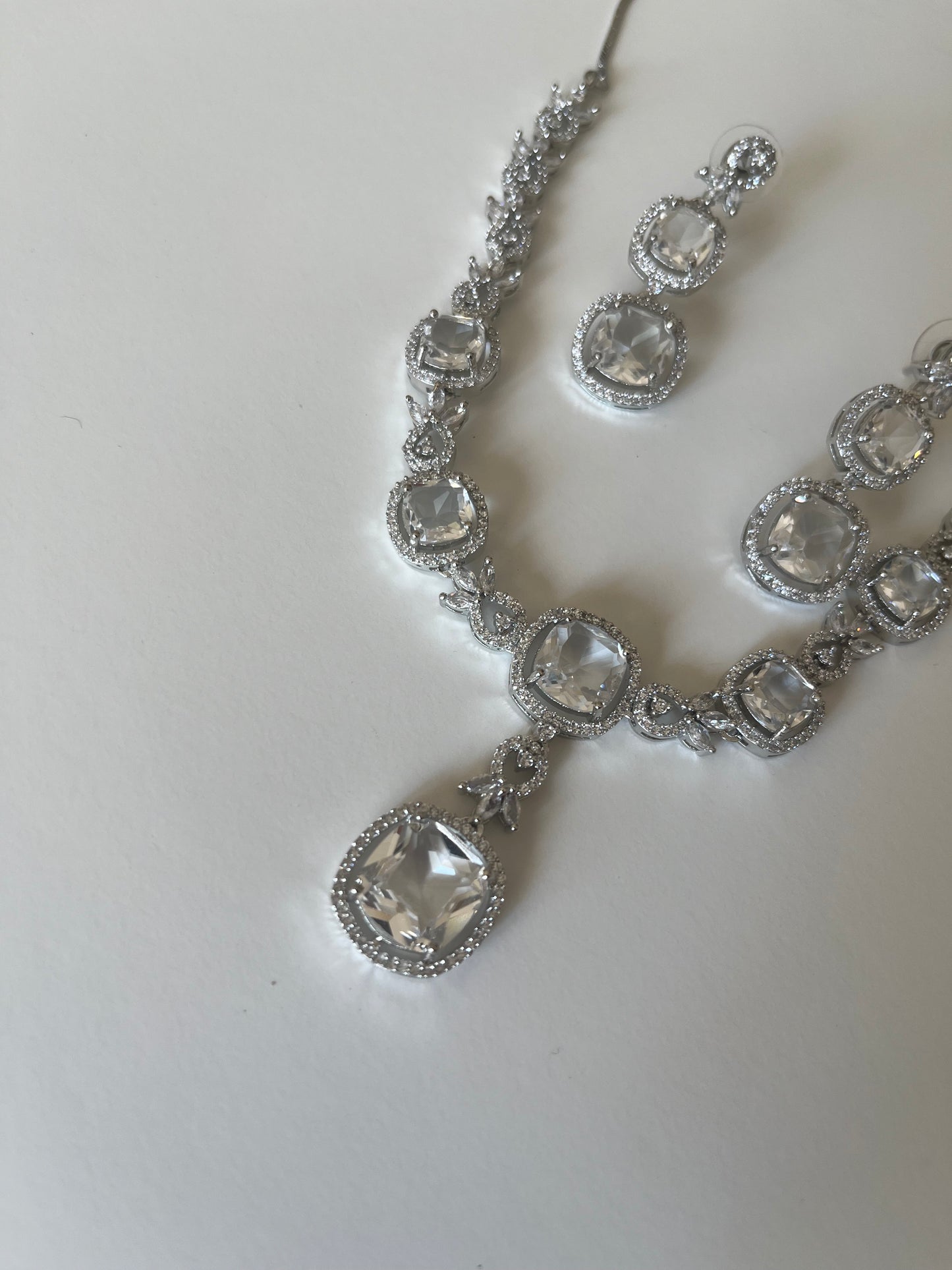 Stunning Silver American Diamond Pendant