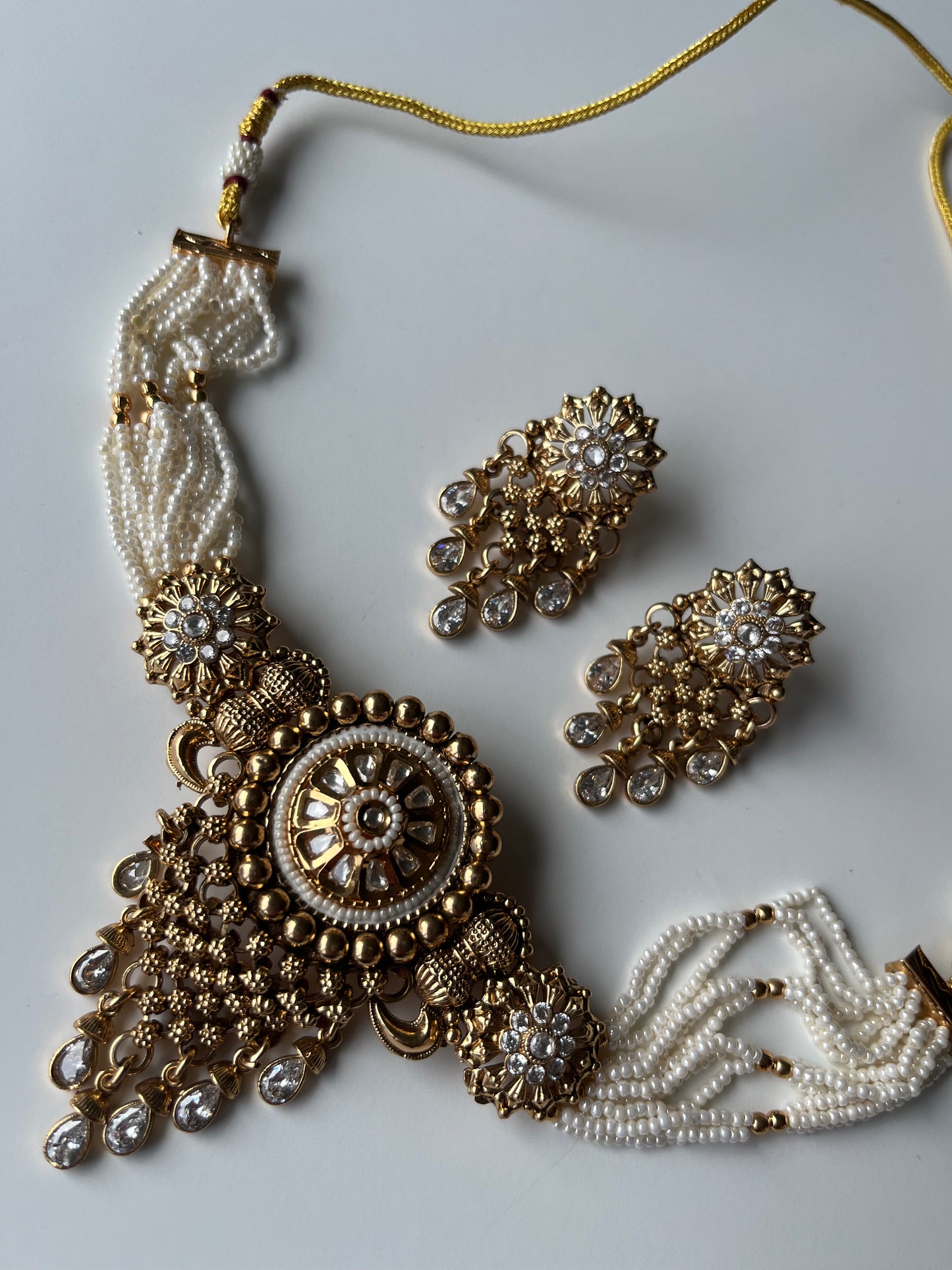 Antique Gold Circle Mesh Set