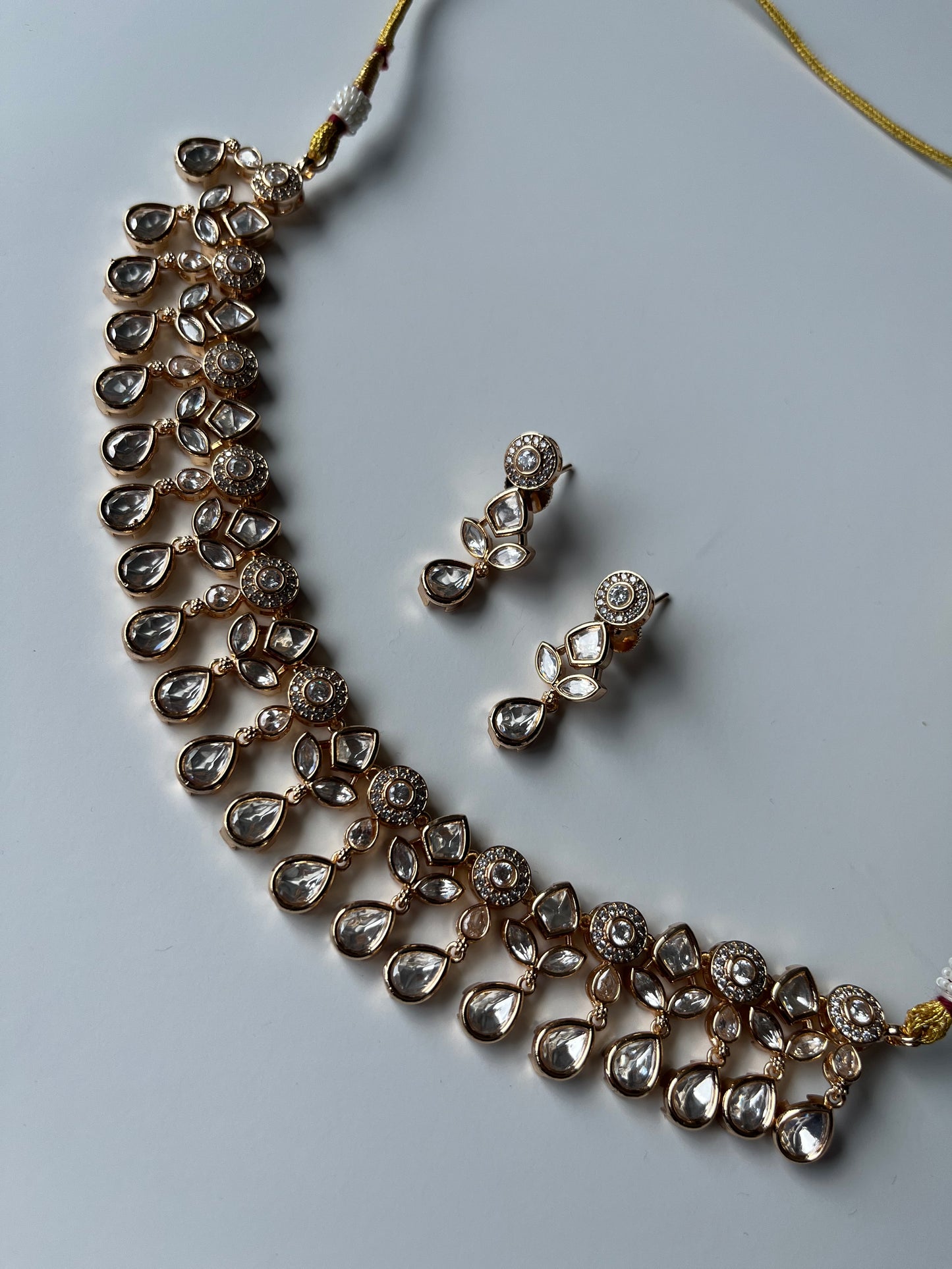 Elegant Kundan Necklace Choker Set