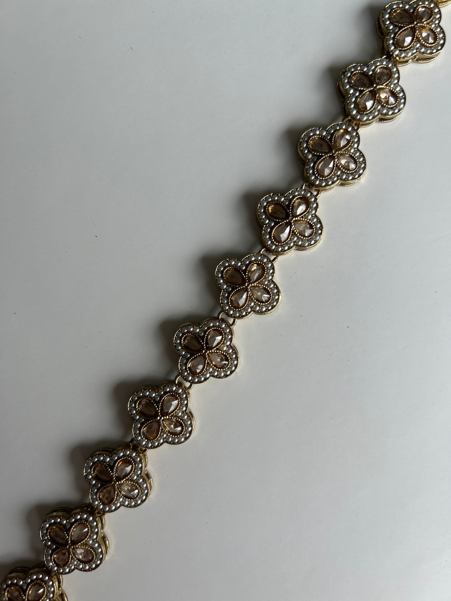 Four Leaf Clover Silver  Sheeshpool Gold