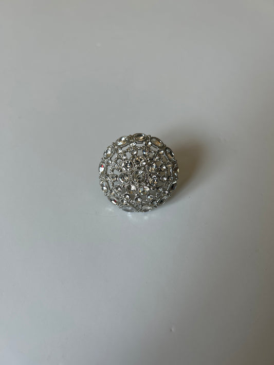 Circle Round Silver Statement Ring