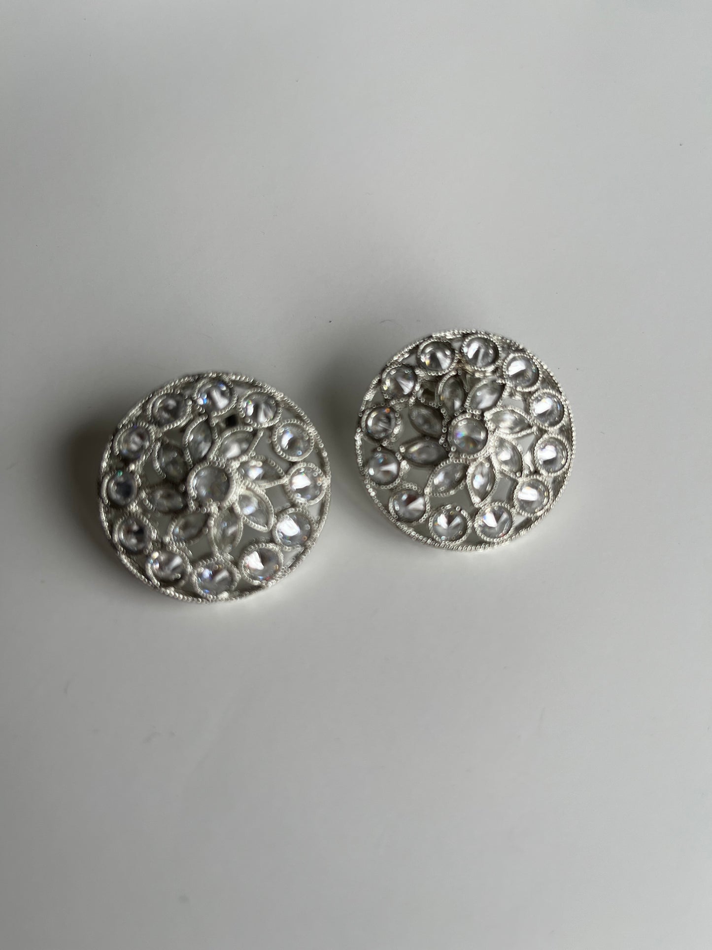 Silver Polki Studs