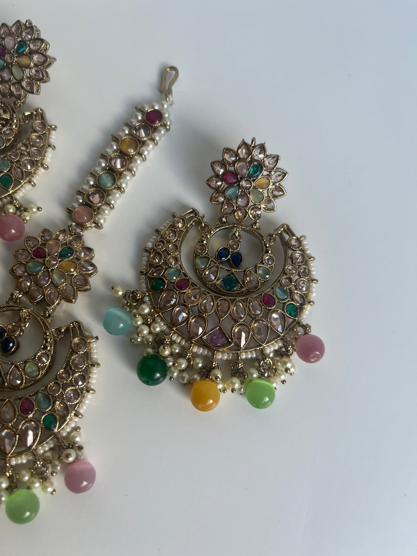 Multicolour Colourful Earring Tikka