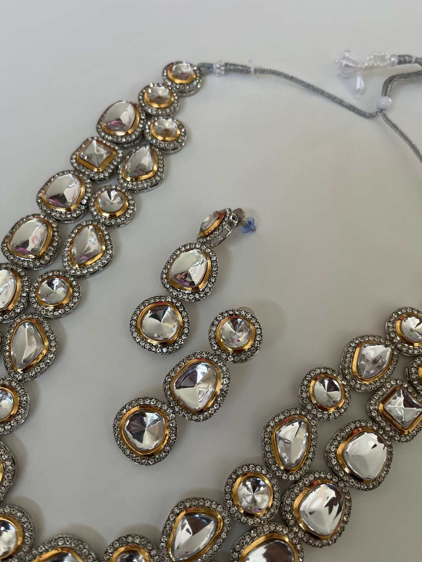 Faux kundan double set